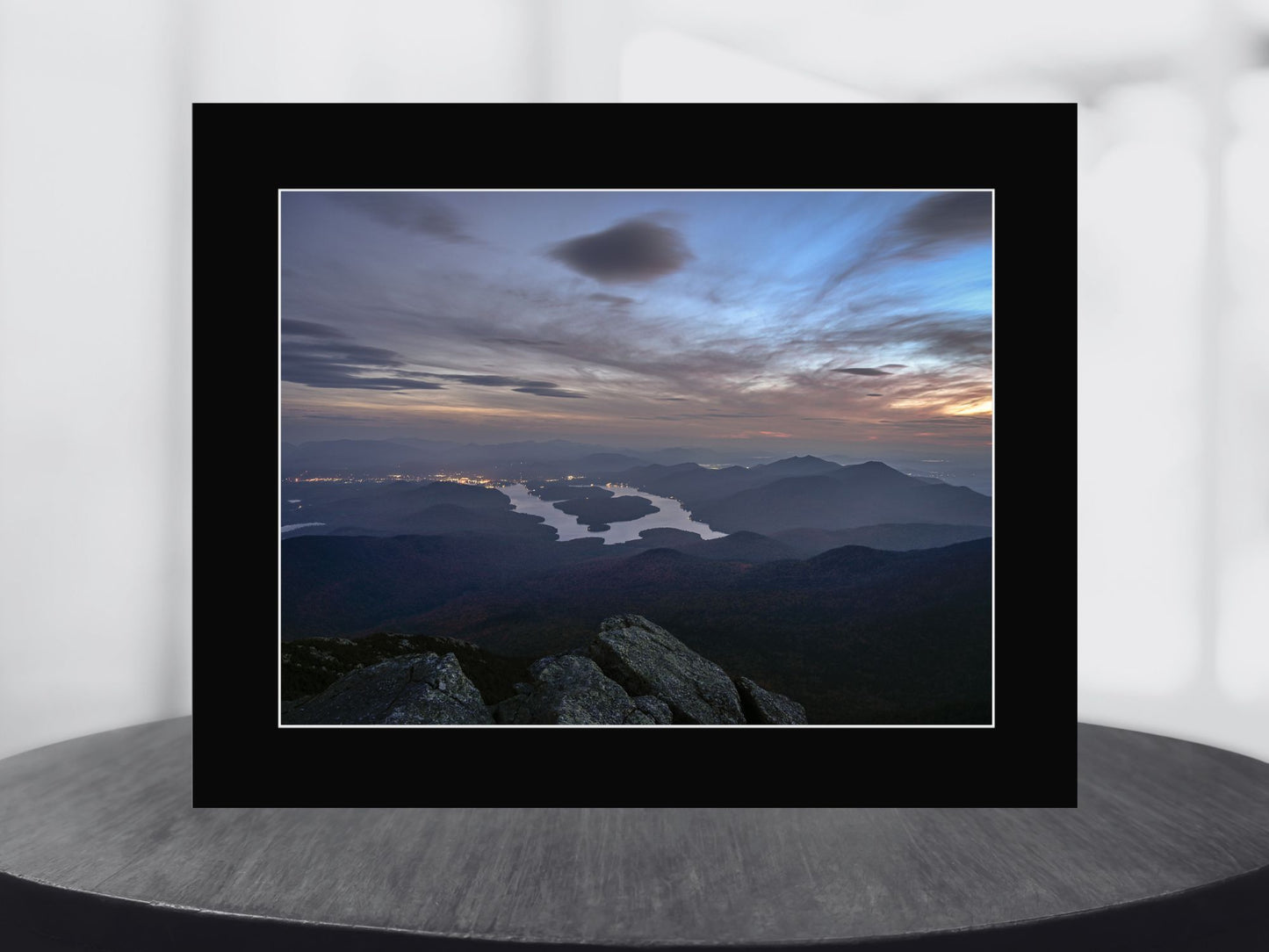 Lake Placid Nightfall from Whiteface Mountain