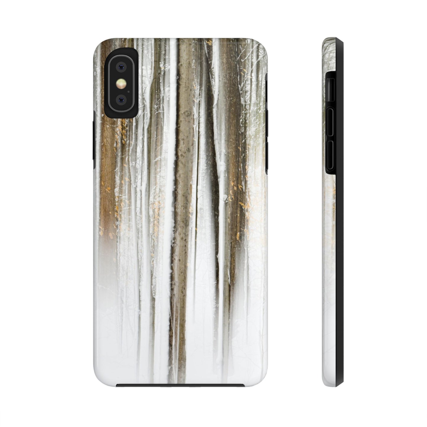 Impact Resistant Phone Case - Abstract Winter Forest