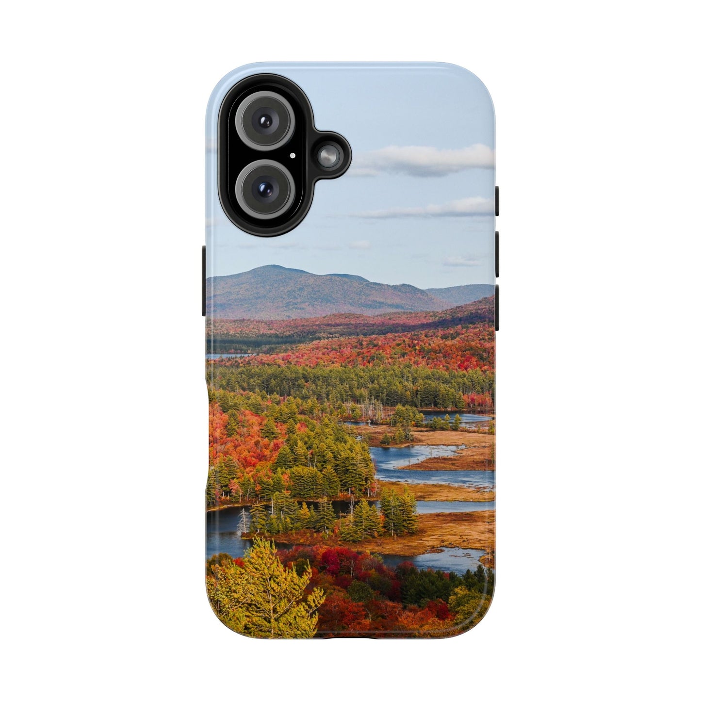 Impact Resistant Phone Case - Autumn Mountains & River
