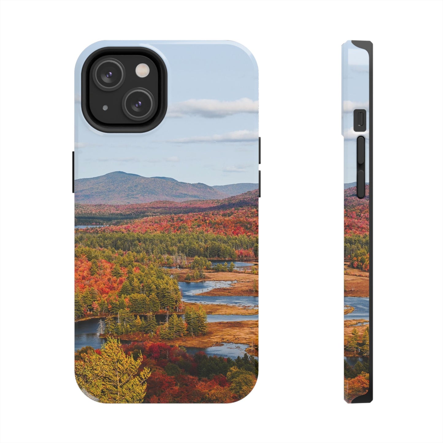 Impact Resistant Phone Case - Autumn Mountains & River