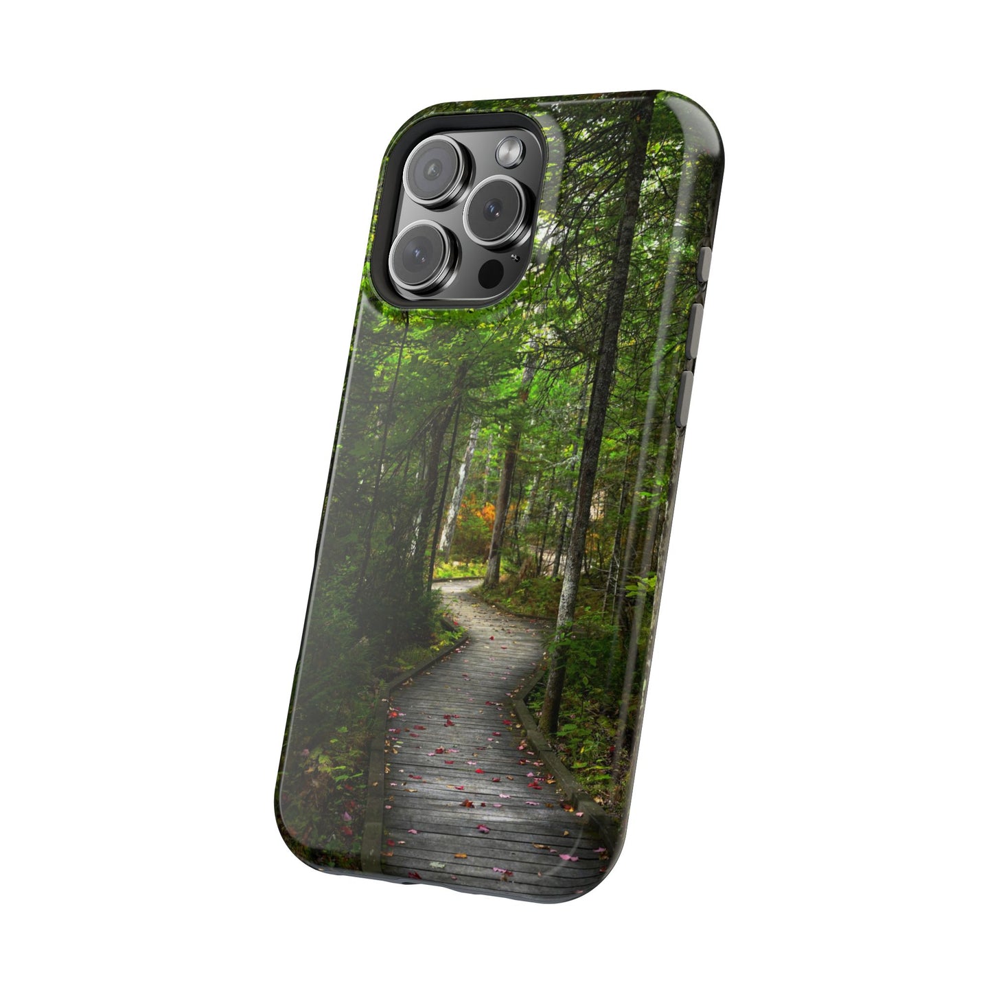 MagSafe Impact Resistant Phone Case - Woodland Boardwalk