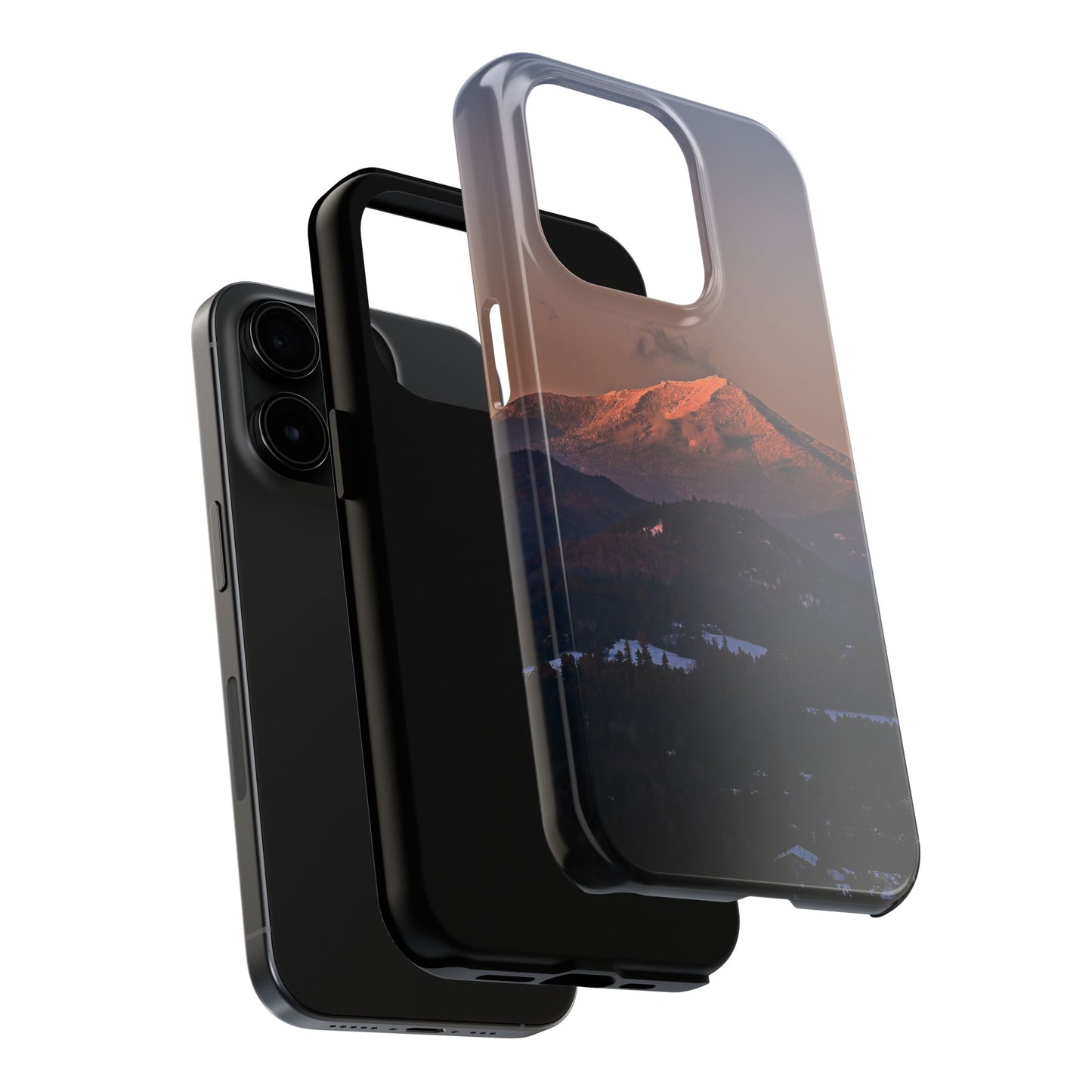 Impact Resistant Phone Case - Sundown in a Mountain Town