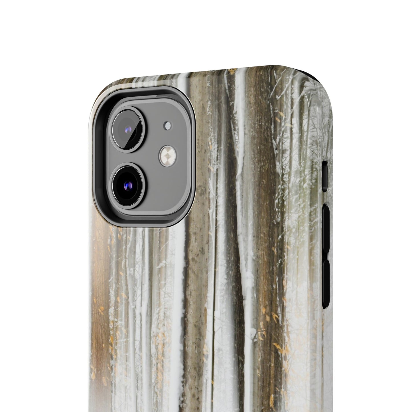 Impact Resistant Phone Case - Abstract Winter Forest
