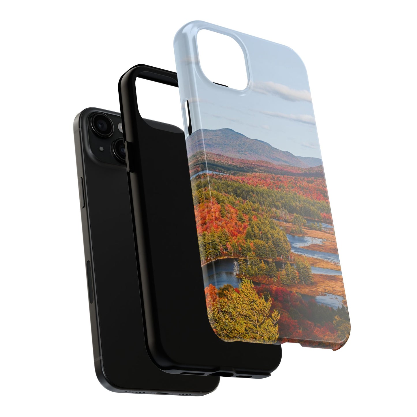 Impact Resistant Phone Case - Autumn Mountains & River