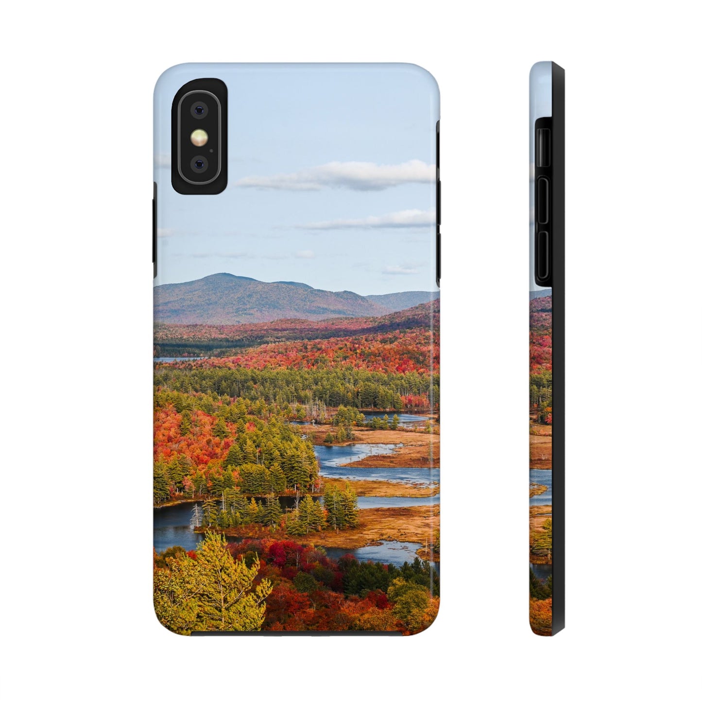 Impact Resistant Phone Case - Autumn Mountains & River