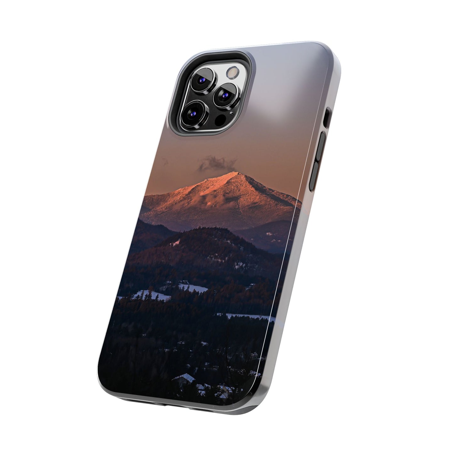 Impact Resistant Phone Case - Sundown in a Mountain Town
