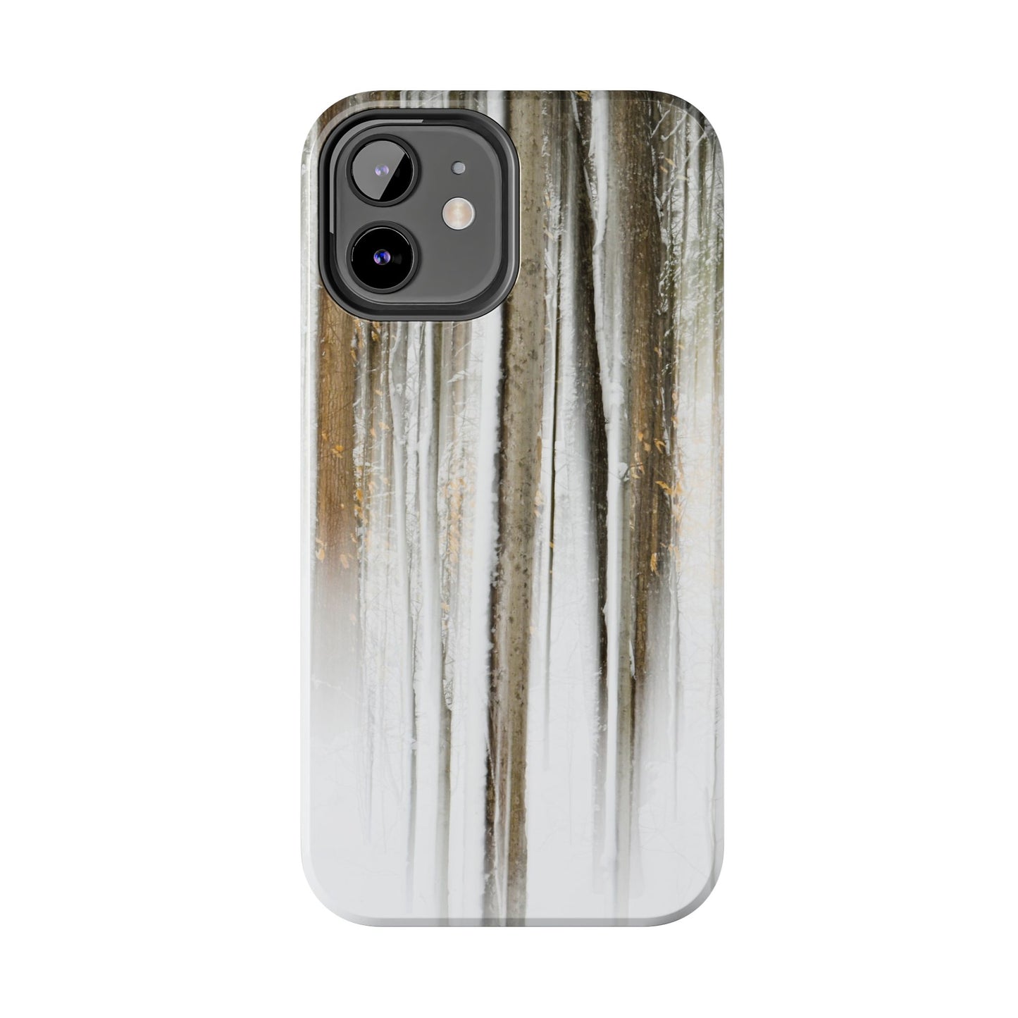 Impact Resistant Phone Case - Abstract Winter Forest