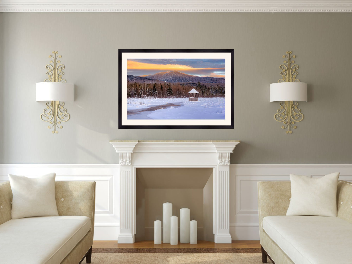 Warm Whispers of Winter Adirondack print