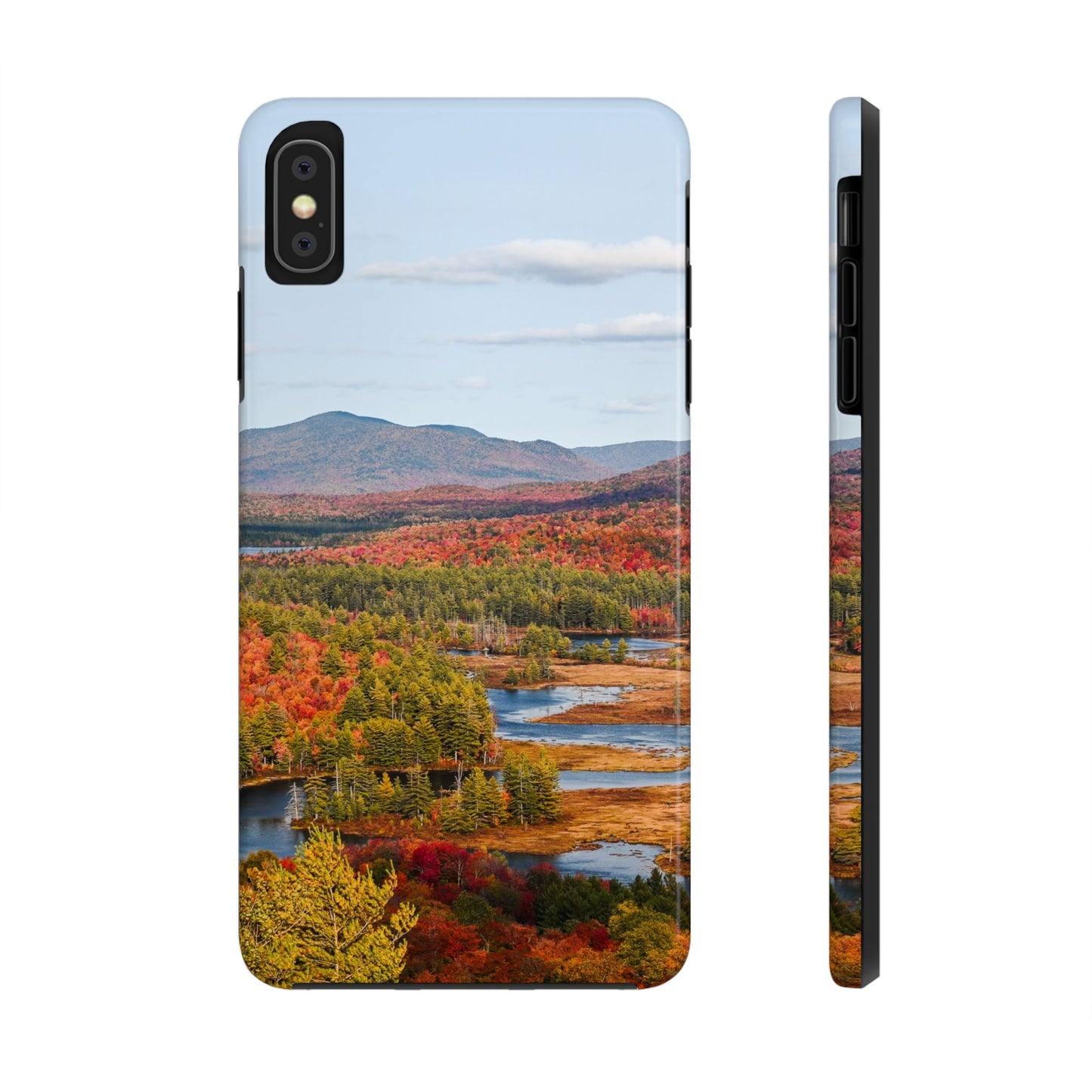 Impact Resistant Phone Case - Autumn Mountains & River