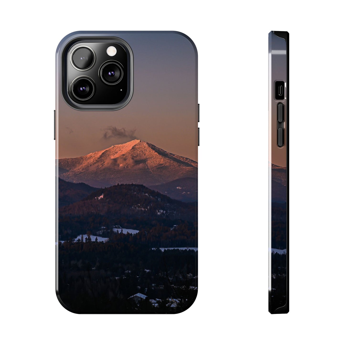 Impact Resistant Phone Case - Sundown in a Mountain Town