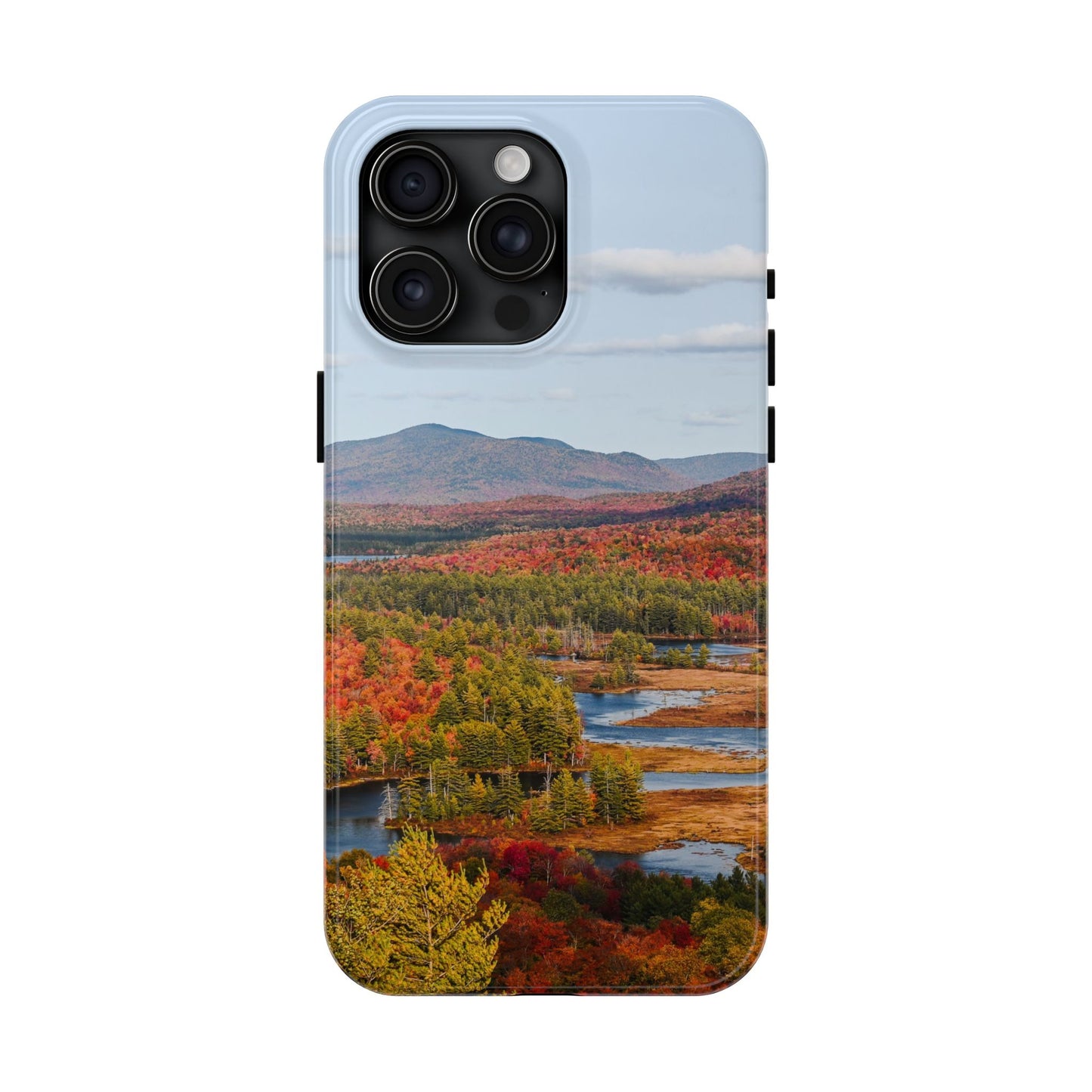 Impact Resistant Phone Case - Autumn Mountains & River