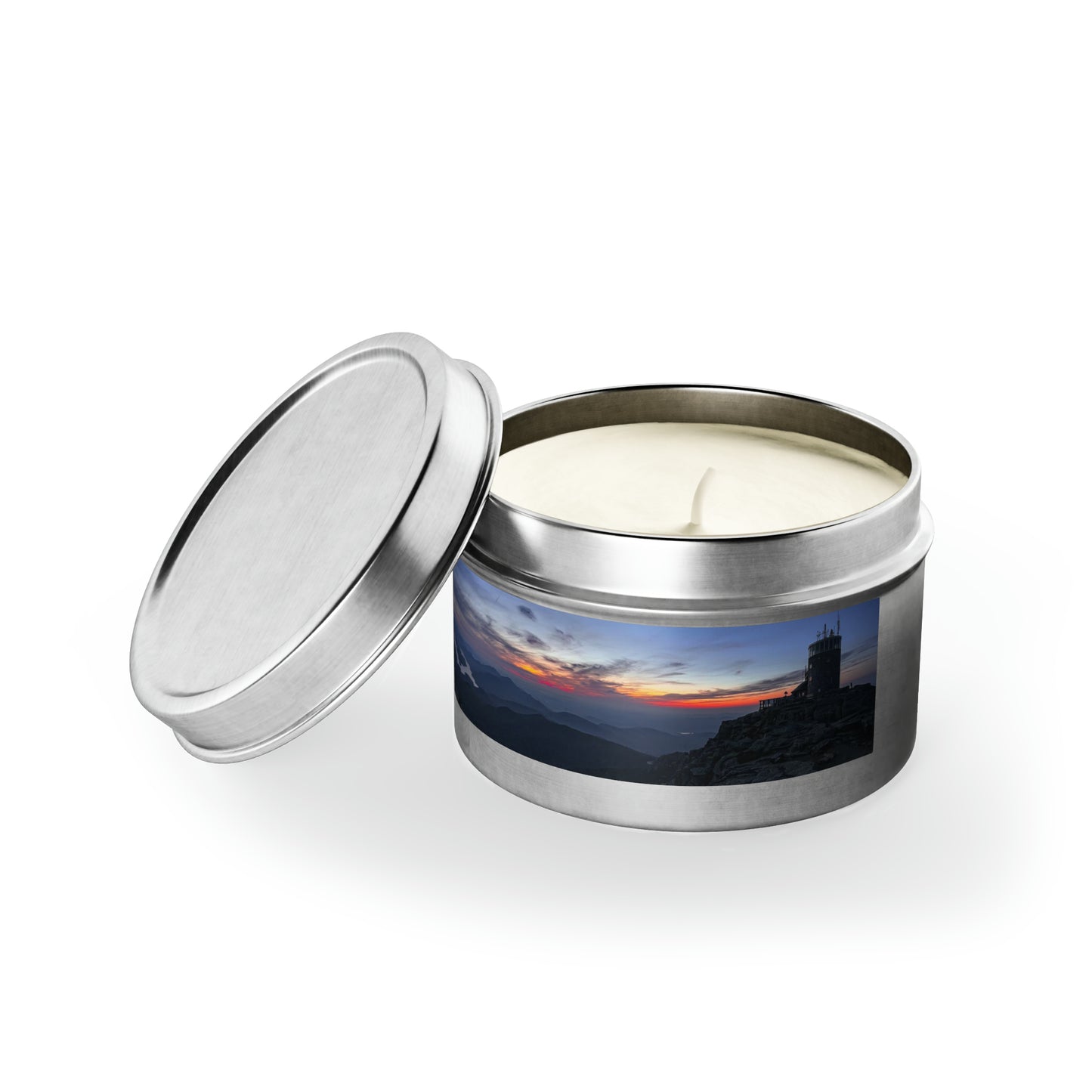 Whiteface Mountain Sunset - Tin Candle