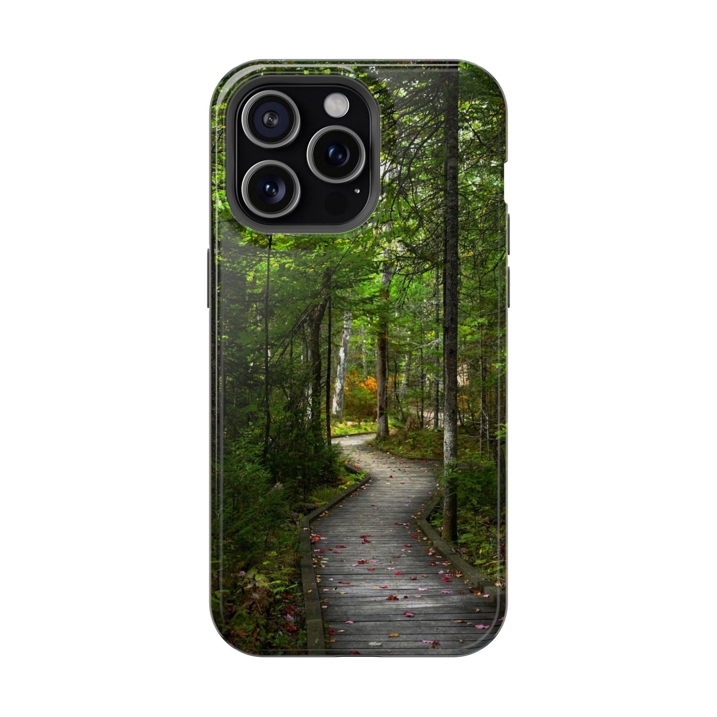MagSafe Impact Resistant Phone Case - Woodland Boardwalk