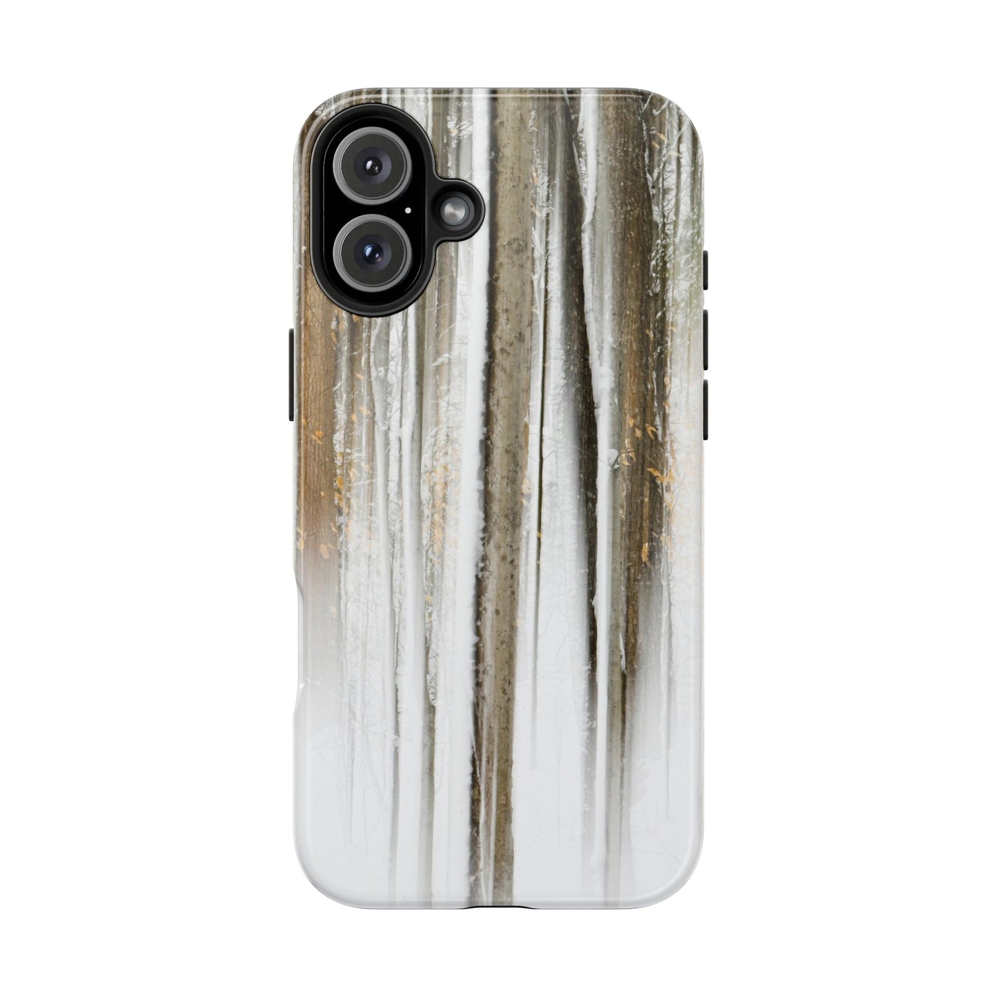Impact Resistant Phone Case - Abstract Winter Forest