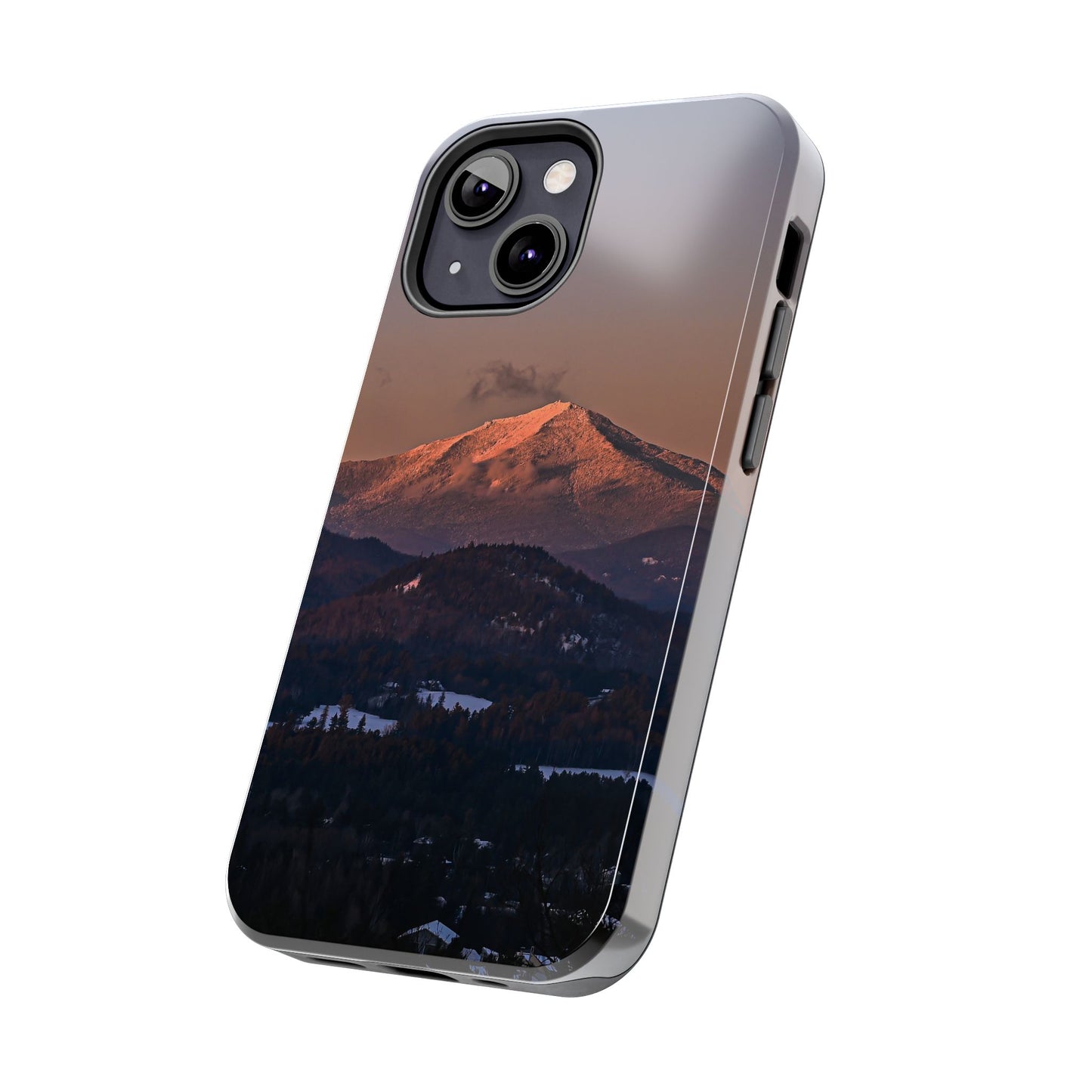 Impact Resistant Phone Case - Sundown in a Mountain Town