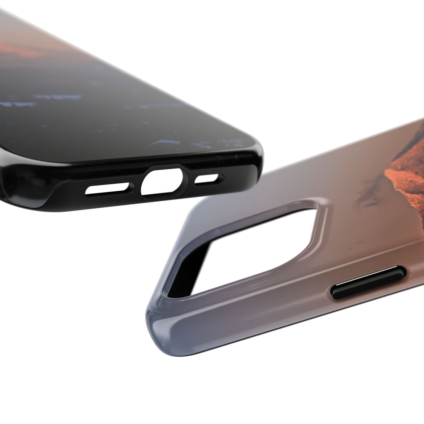 Impact Resistant Phone Case - Sundown in a Mountain Town
