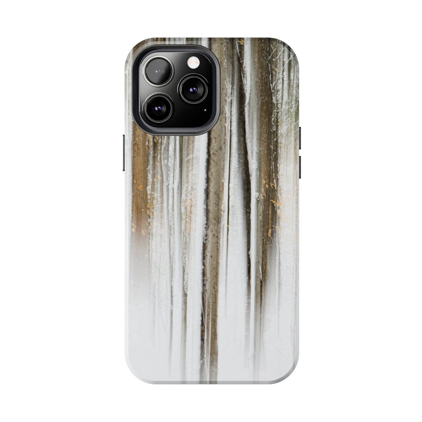 Impact Resistant Phone Case - Abstract Winter Forest