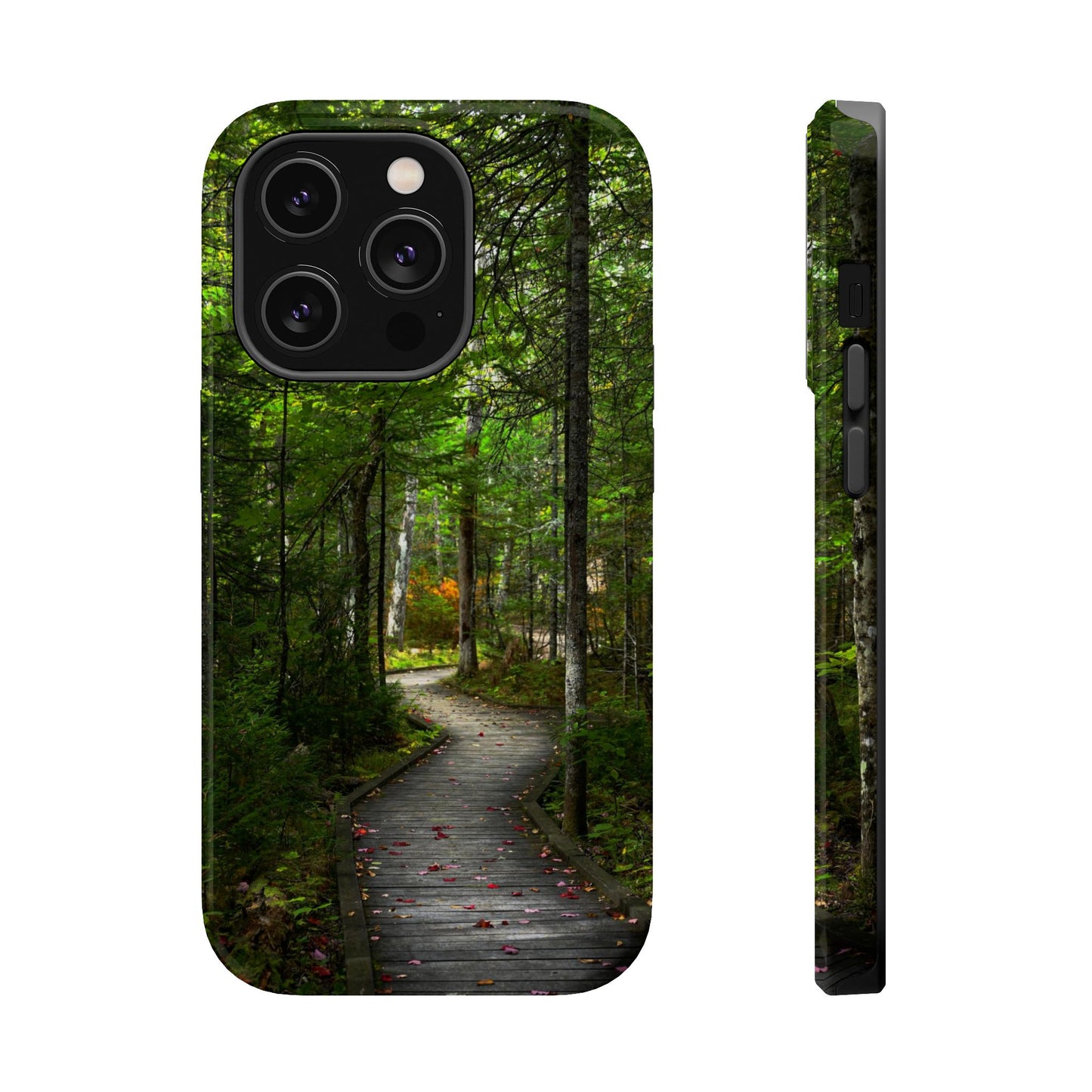 MagSafe Impact Resistant Phone Case - Woodland Boardwalk