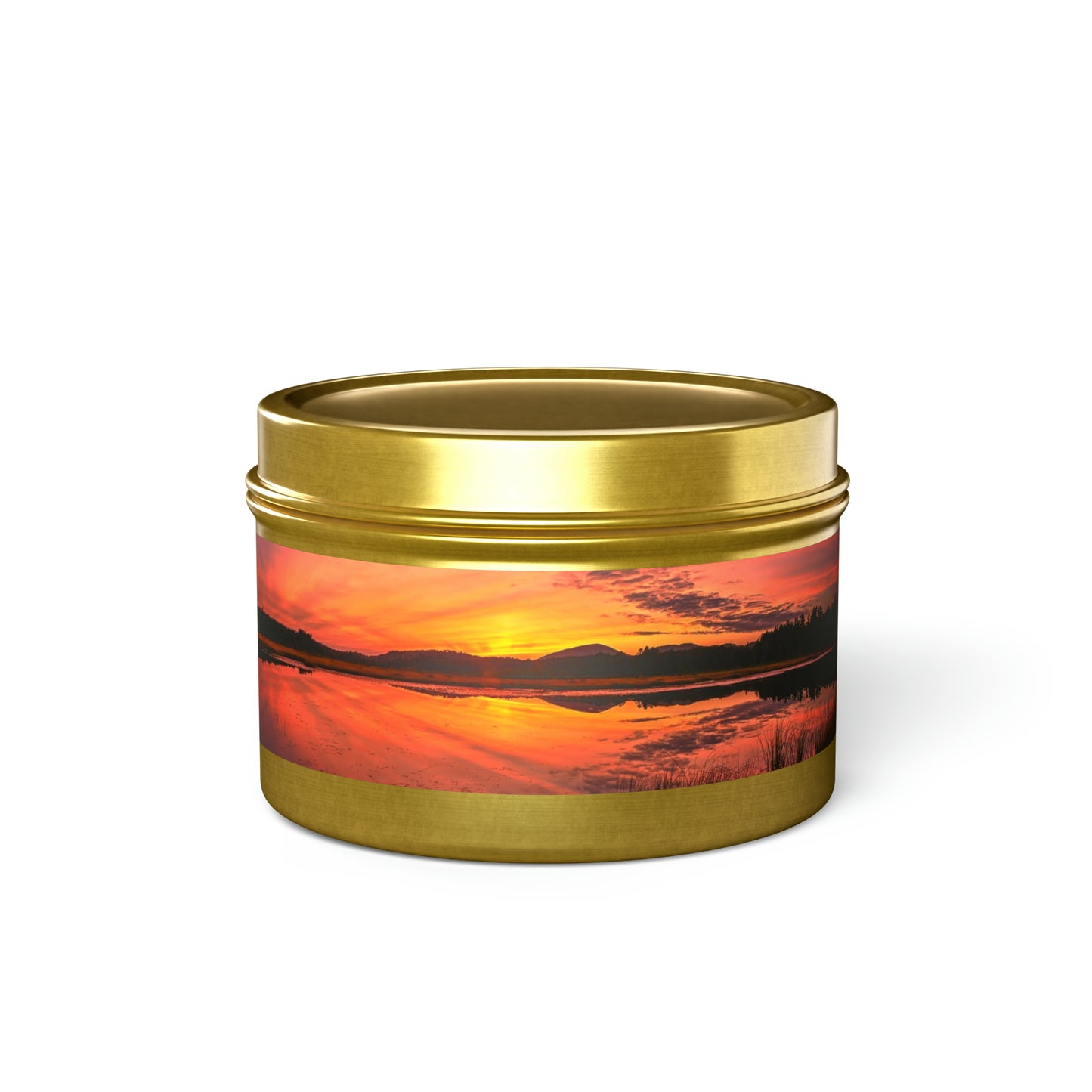 Barnum Pond Sunset Glow - Tin Candle