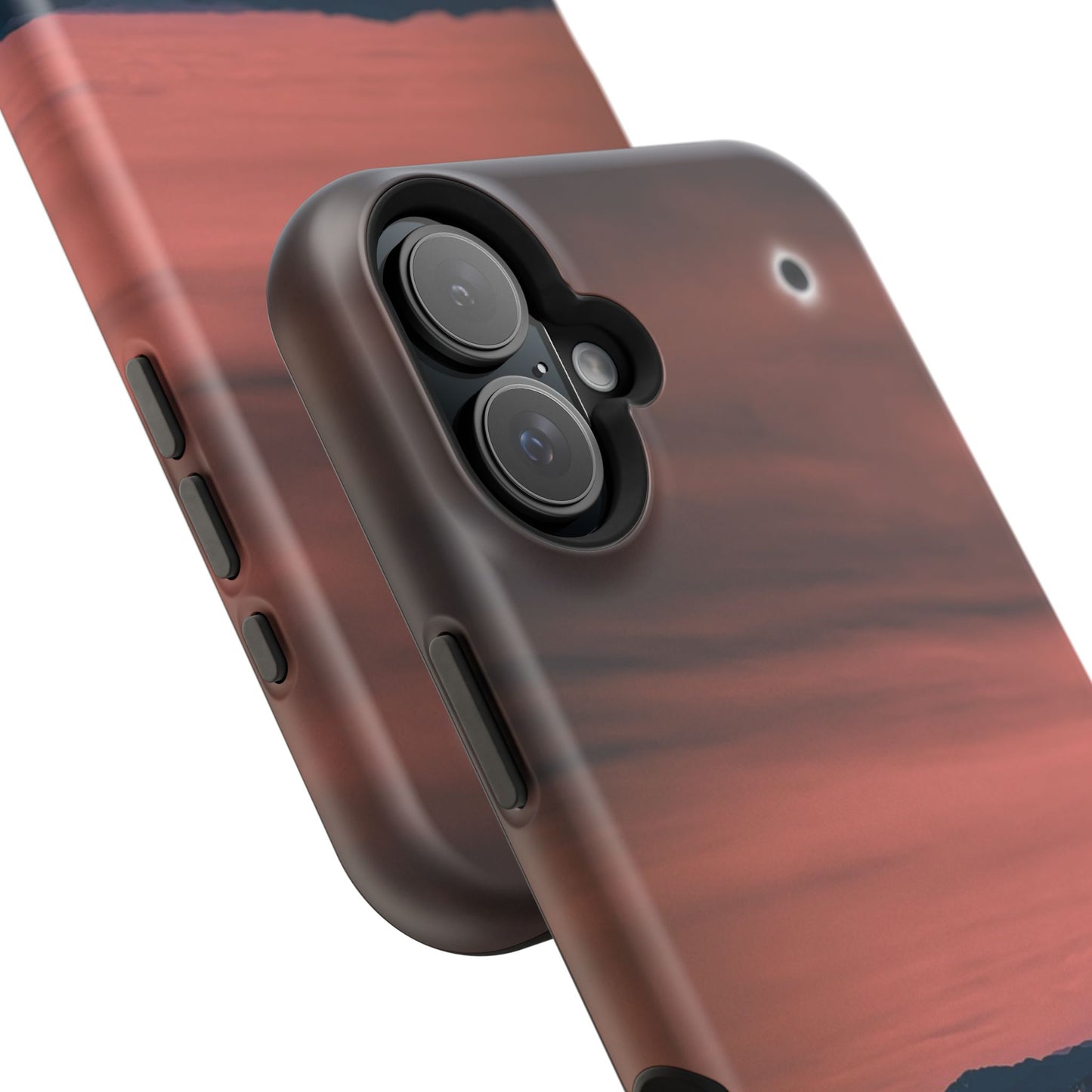 MagSafe Impact Resistant Phone Case - 2024 Solar Eclipse Totality over Lake Placid