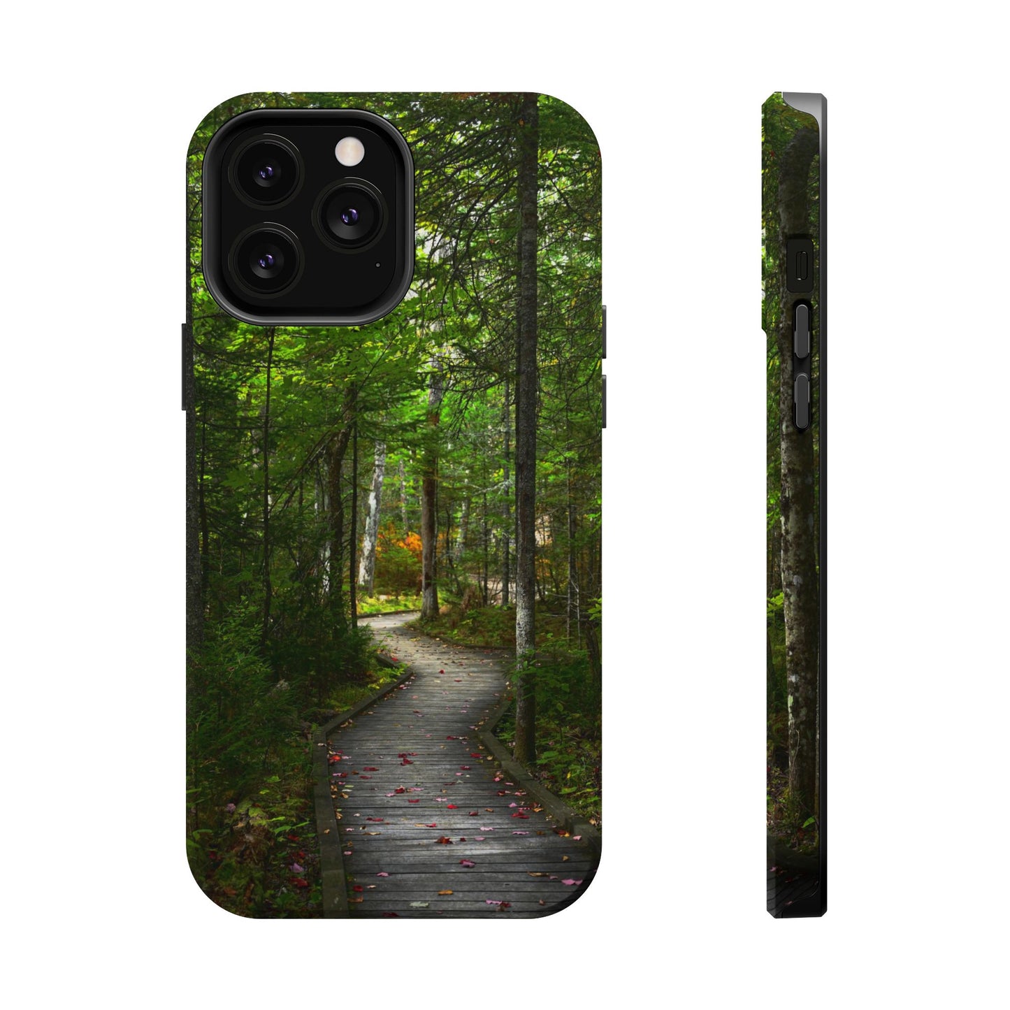 MagSafe Impact Resistant Phone Case - Woodland Boardwalk