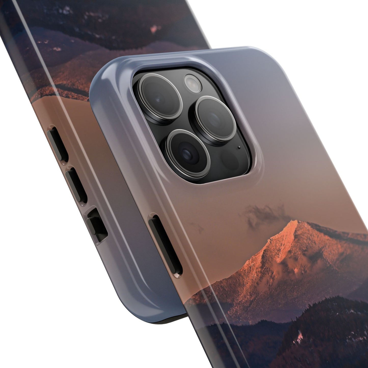 Impact Resistant Phone Case - Sundown in a Mountain Town