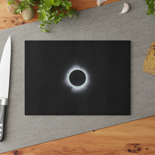 Glass Cutting Board - 2024 Solar Eclipse