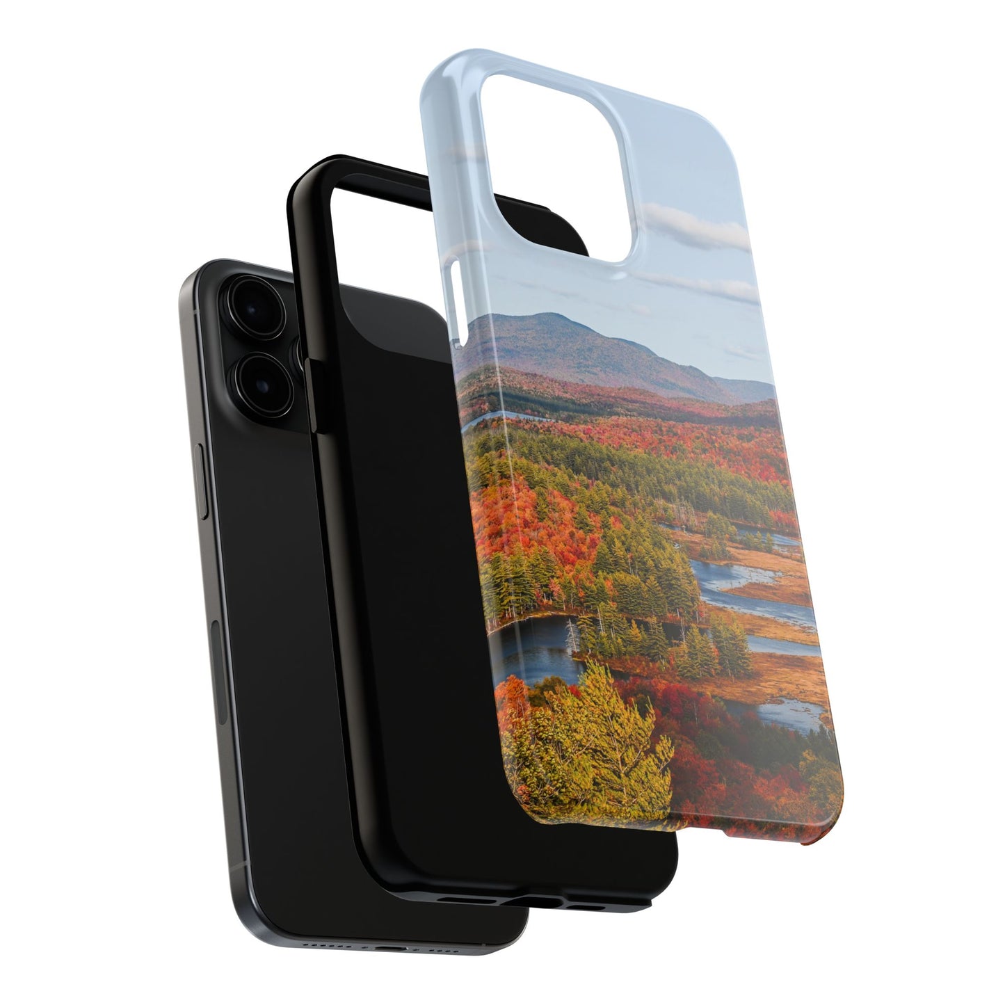 Impact Resistant Phone Case - Autumn Mountains & River