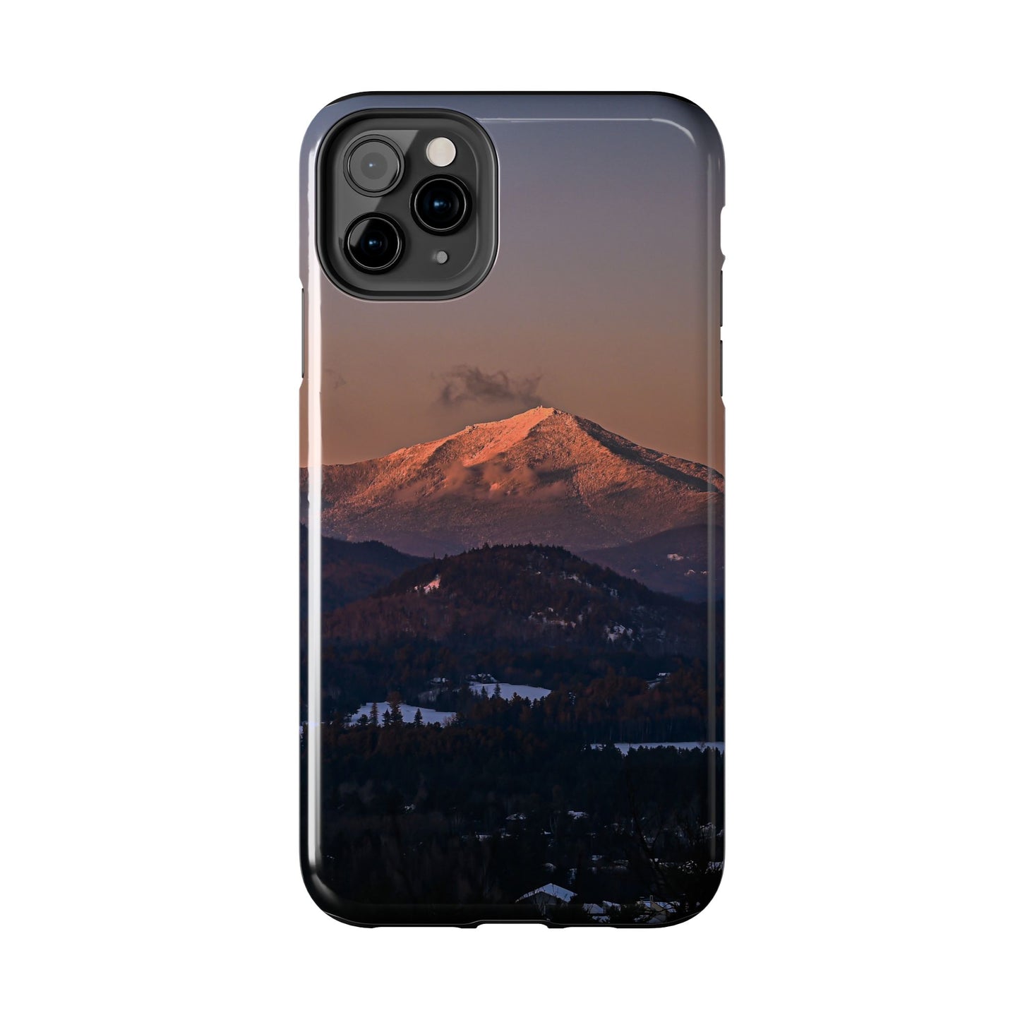 Impact Resistant Phone Case - Sundown in a Mountain Town