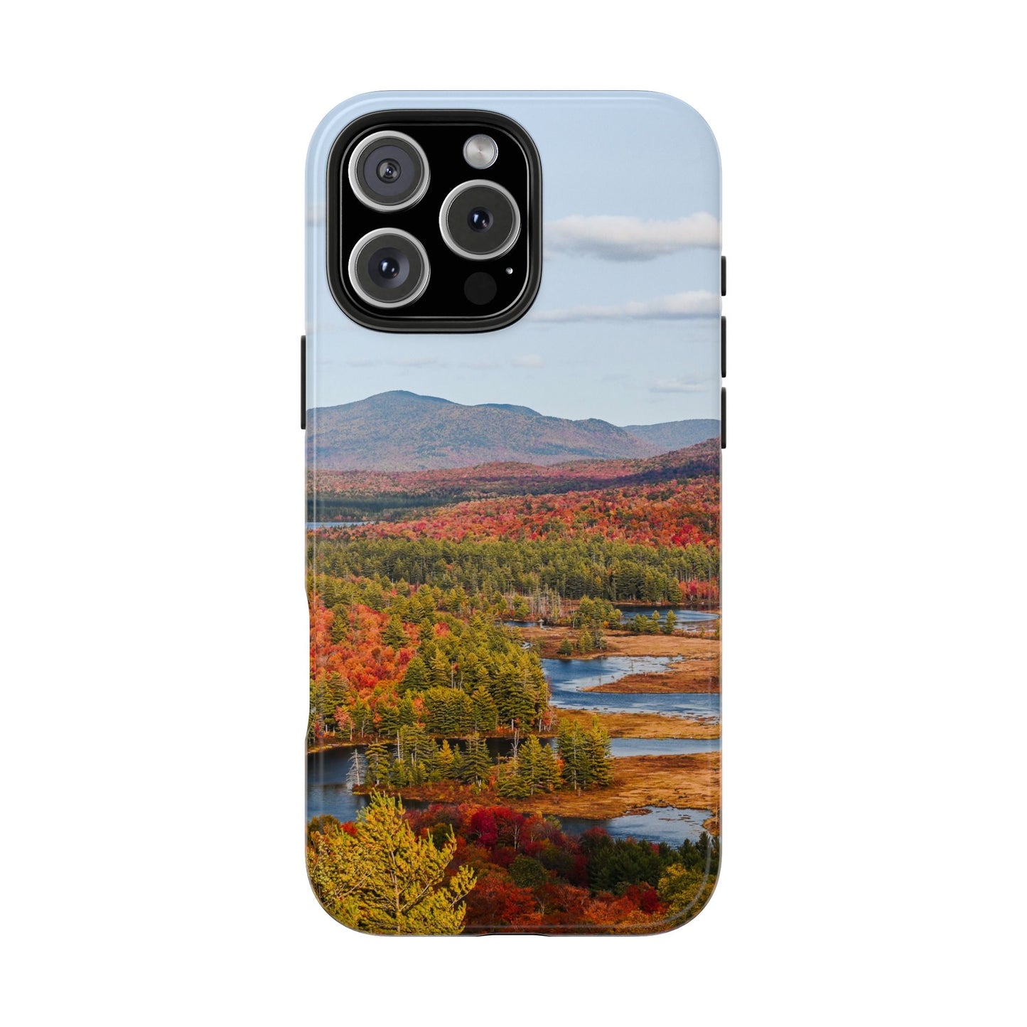 Impact Resistant Phone Case - Autumn Mountains & River