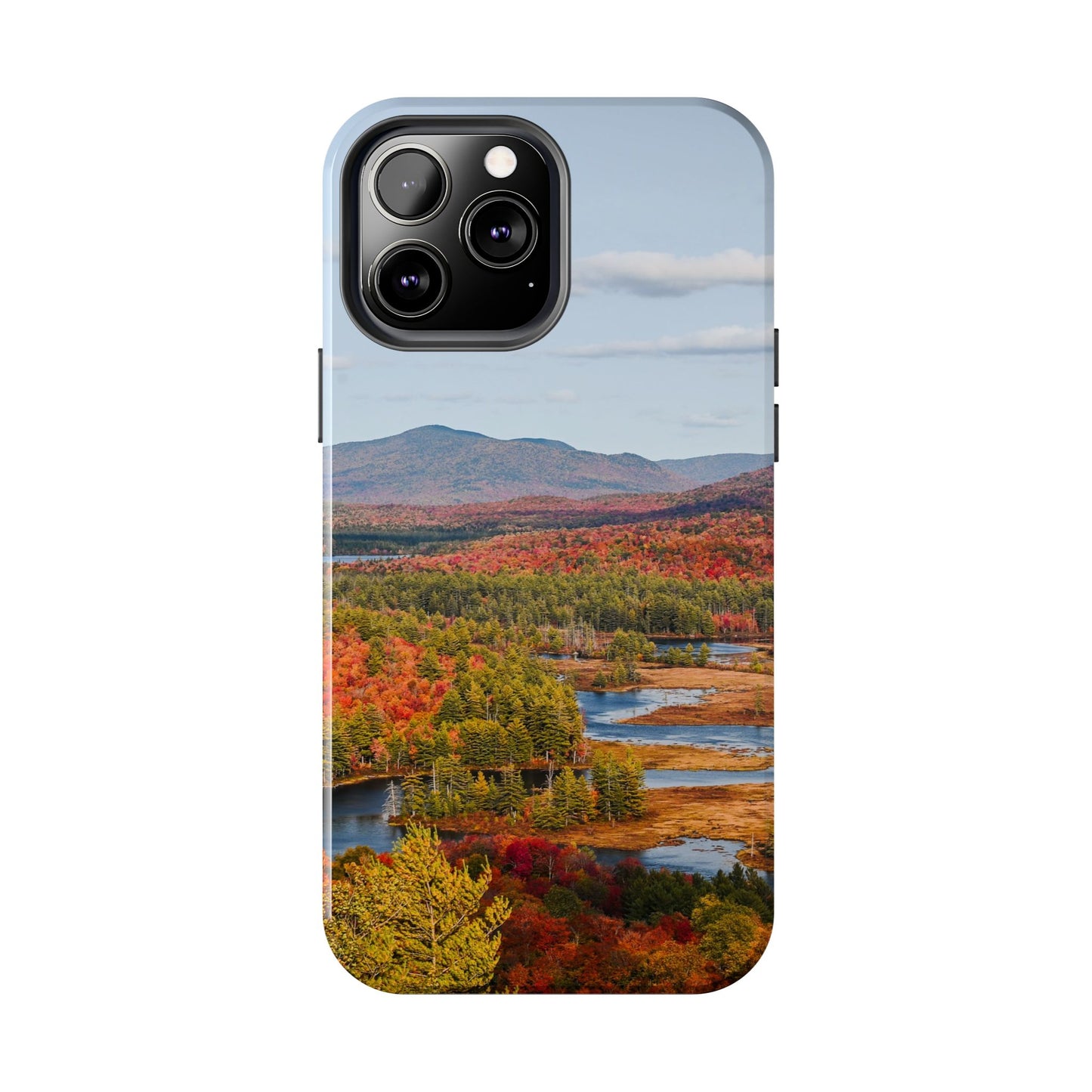 Impact Resistant Phone Case - Autumn Mountains & River