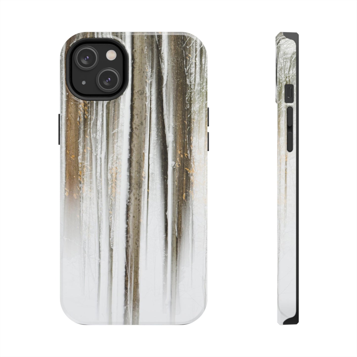 Impact Resistant Phone Case - Abstract Winter Forest