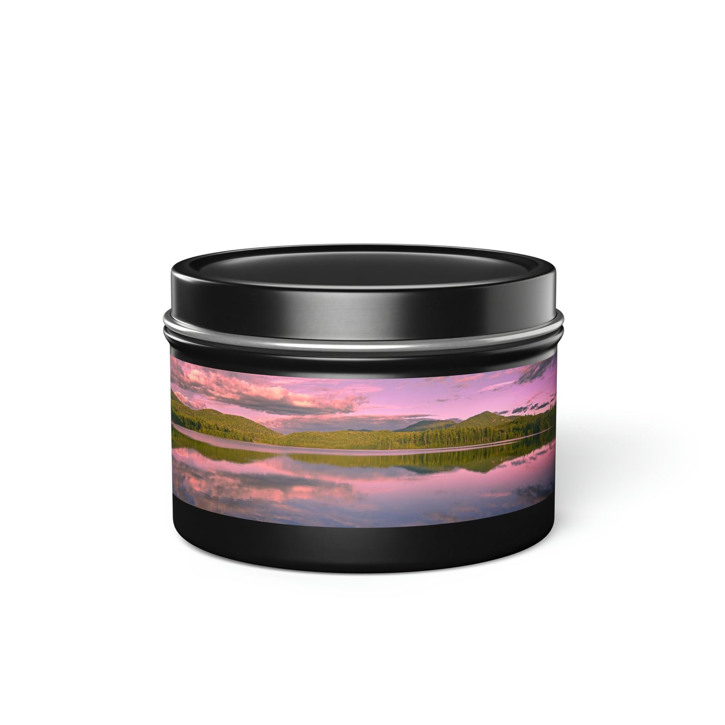 Sunrise Reflections at Buck Pond - Tin Candle