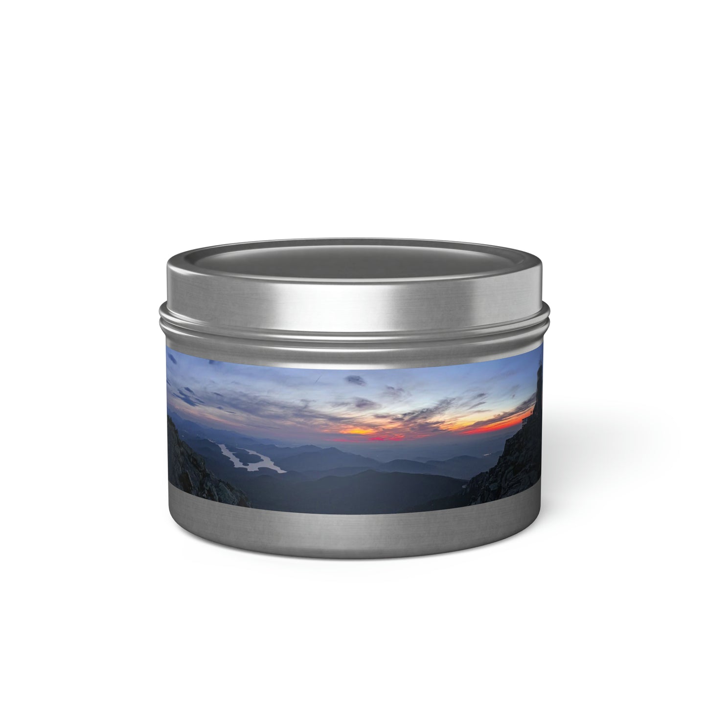 Whiteface Mountain Sunset - Tin Candle