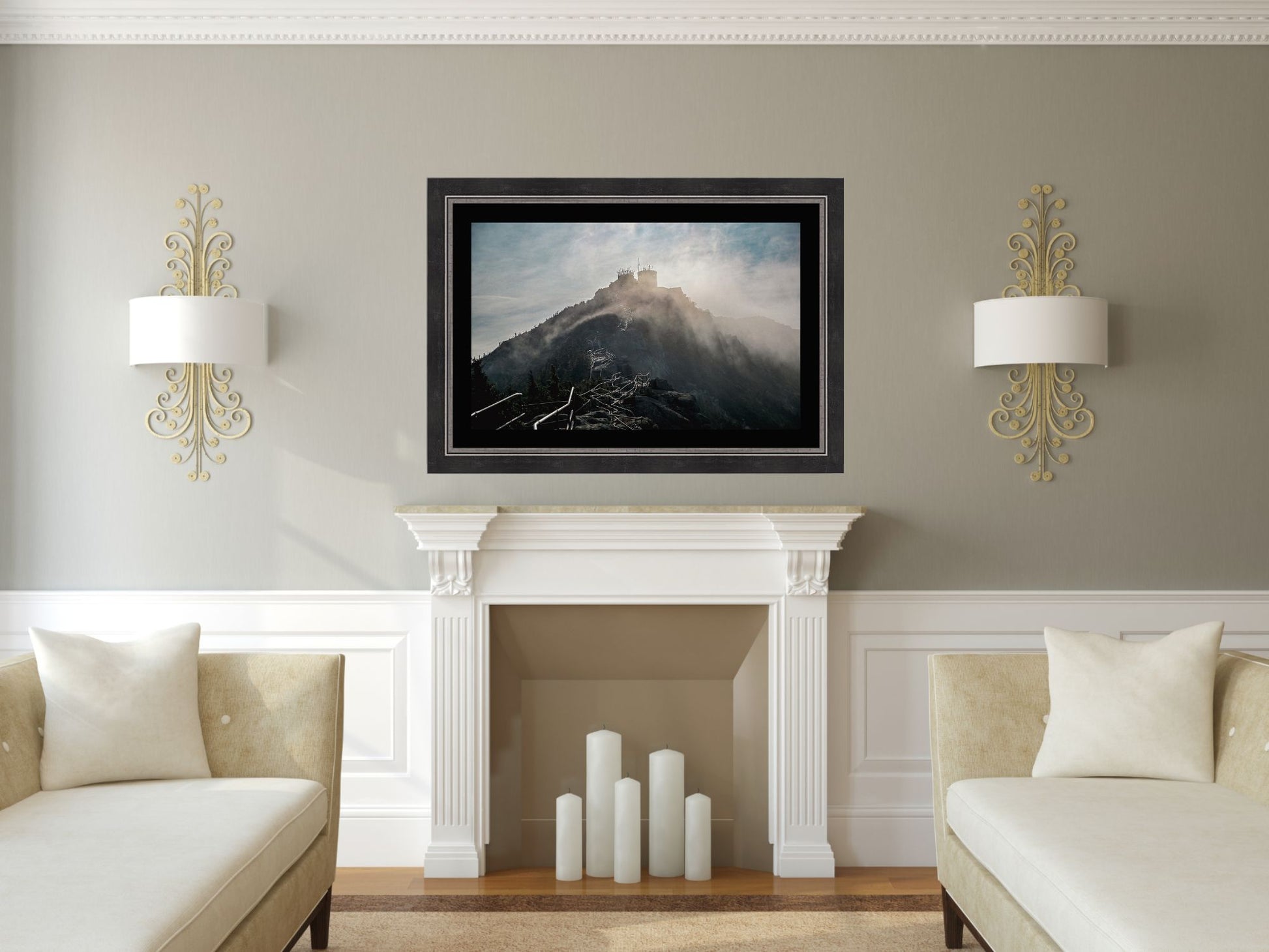 Into the Mist - Whiteface Mountain print