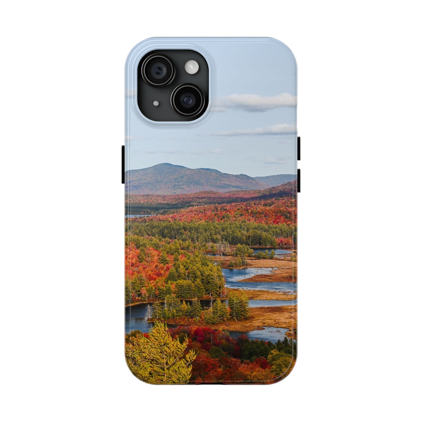 Impact Resistant Phone Case - Autumn Mountains & River