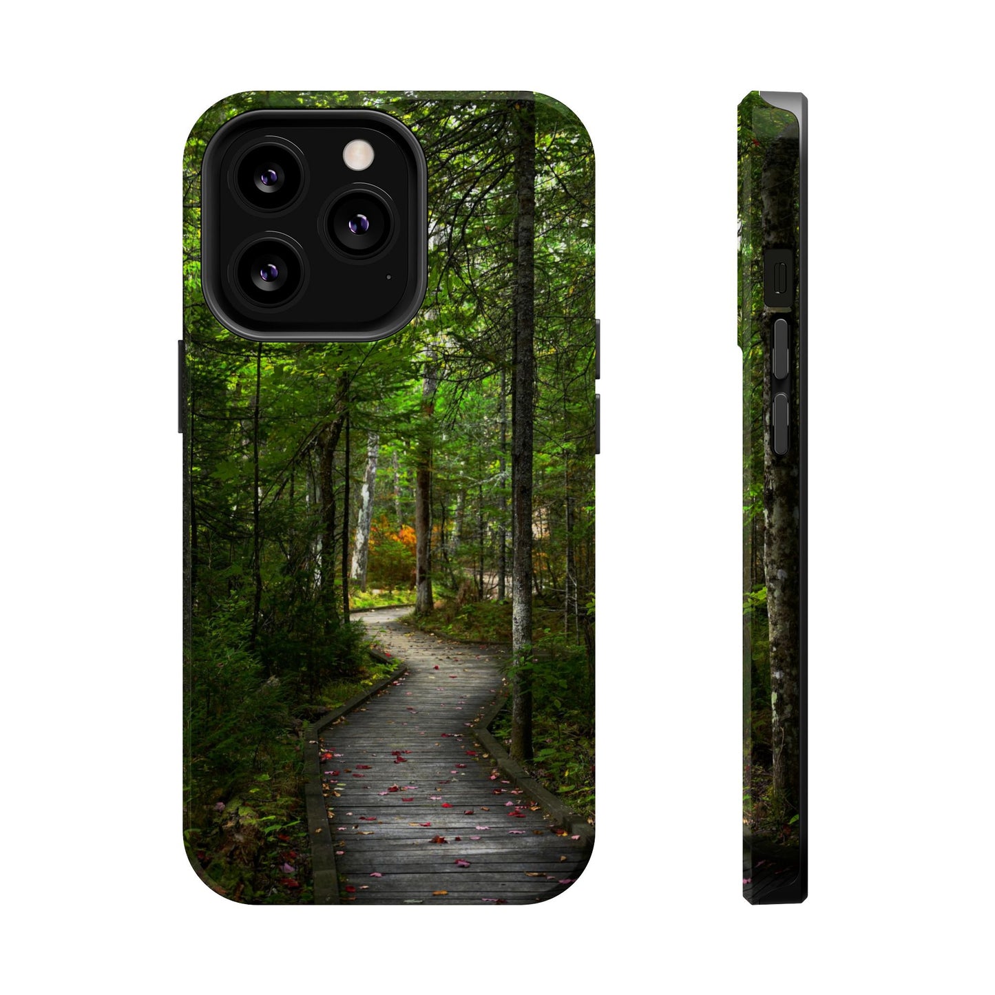 MagSafe Impact Resistant Phone Case - Woodland Boardwalk