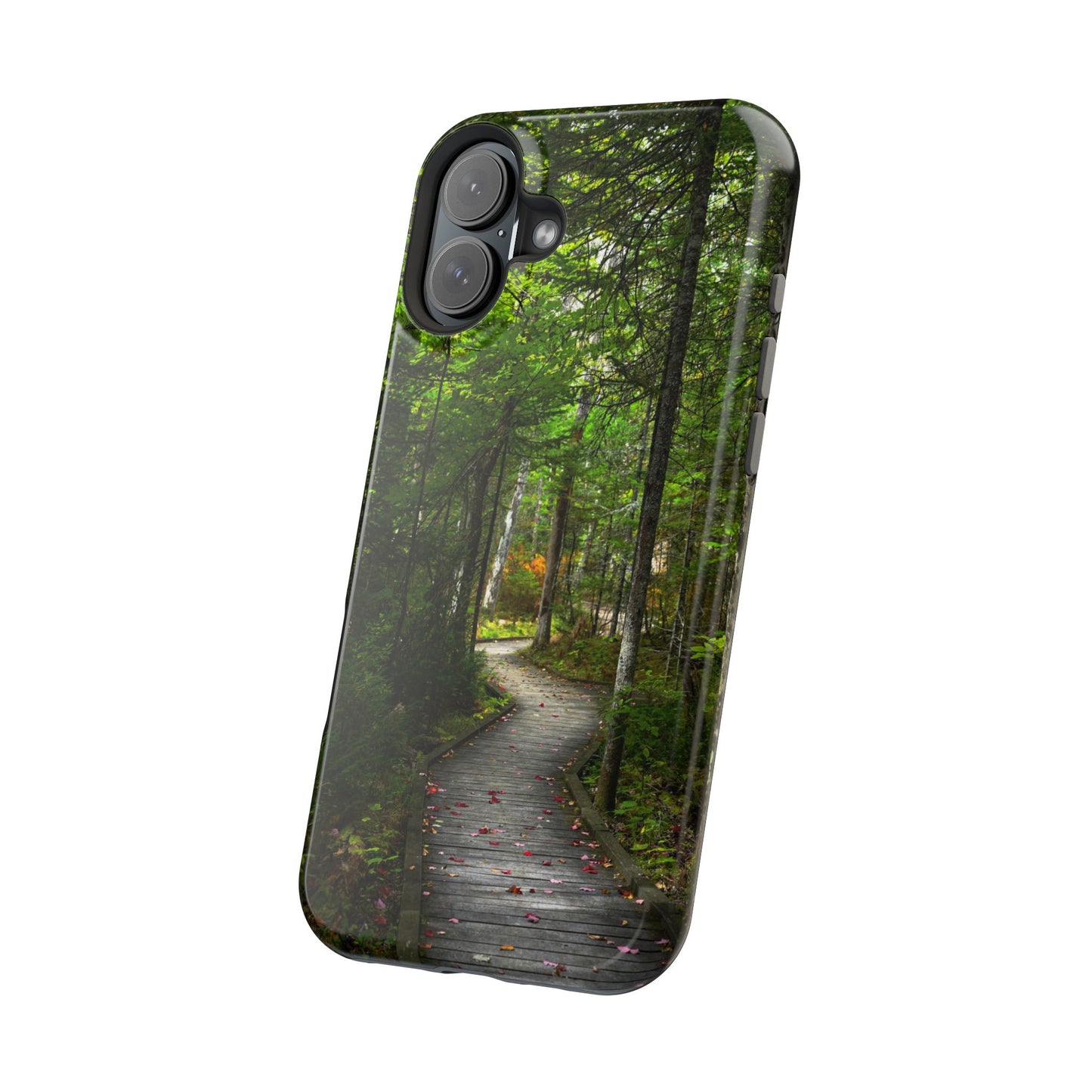 MagSafe Impact Resistant Phone Case - Woodland Boardwalk