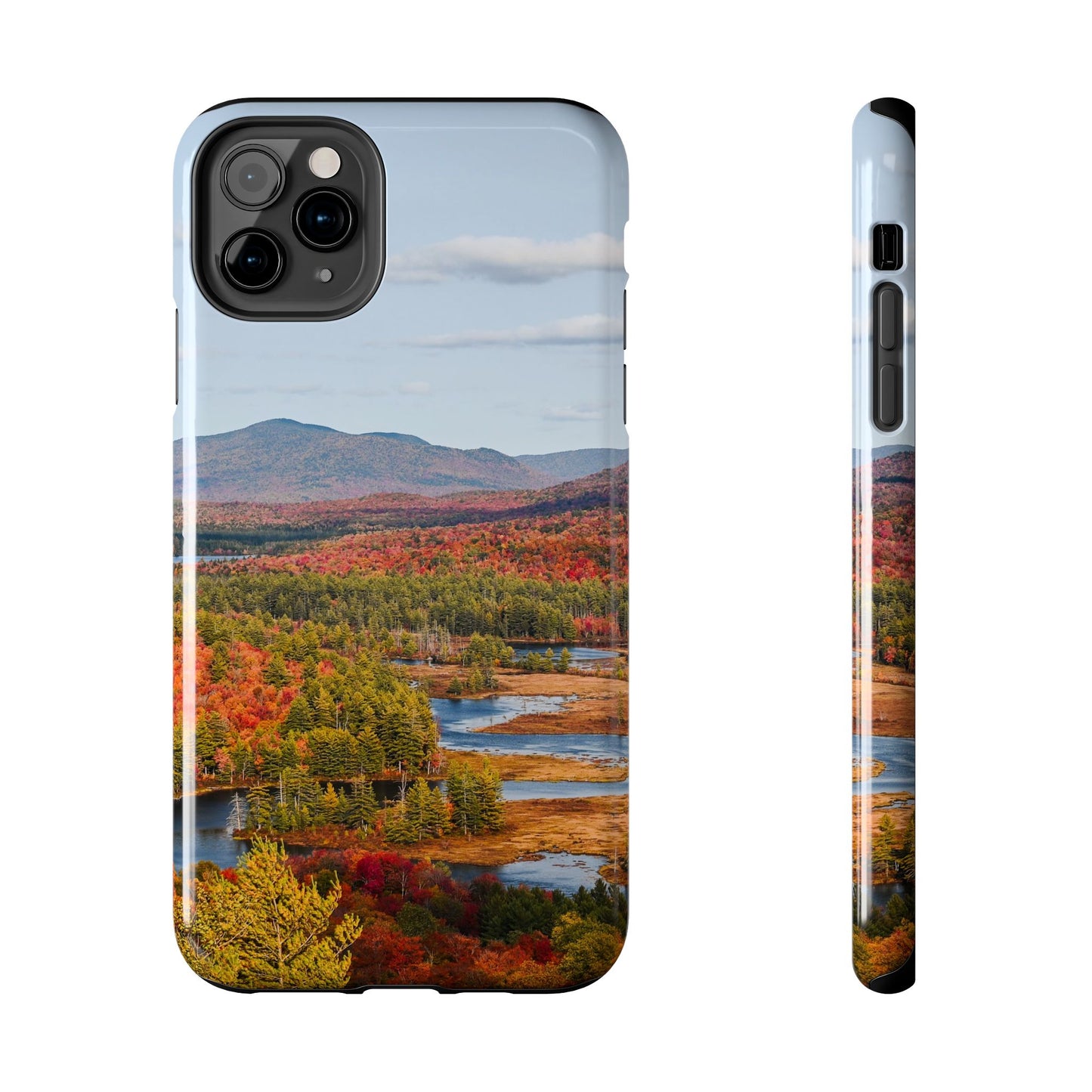Impact Resistant Phone Case - Autumn Mountains & River