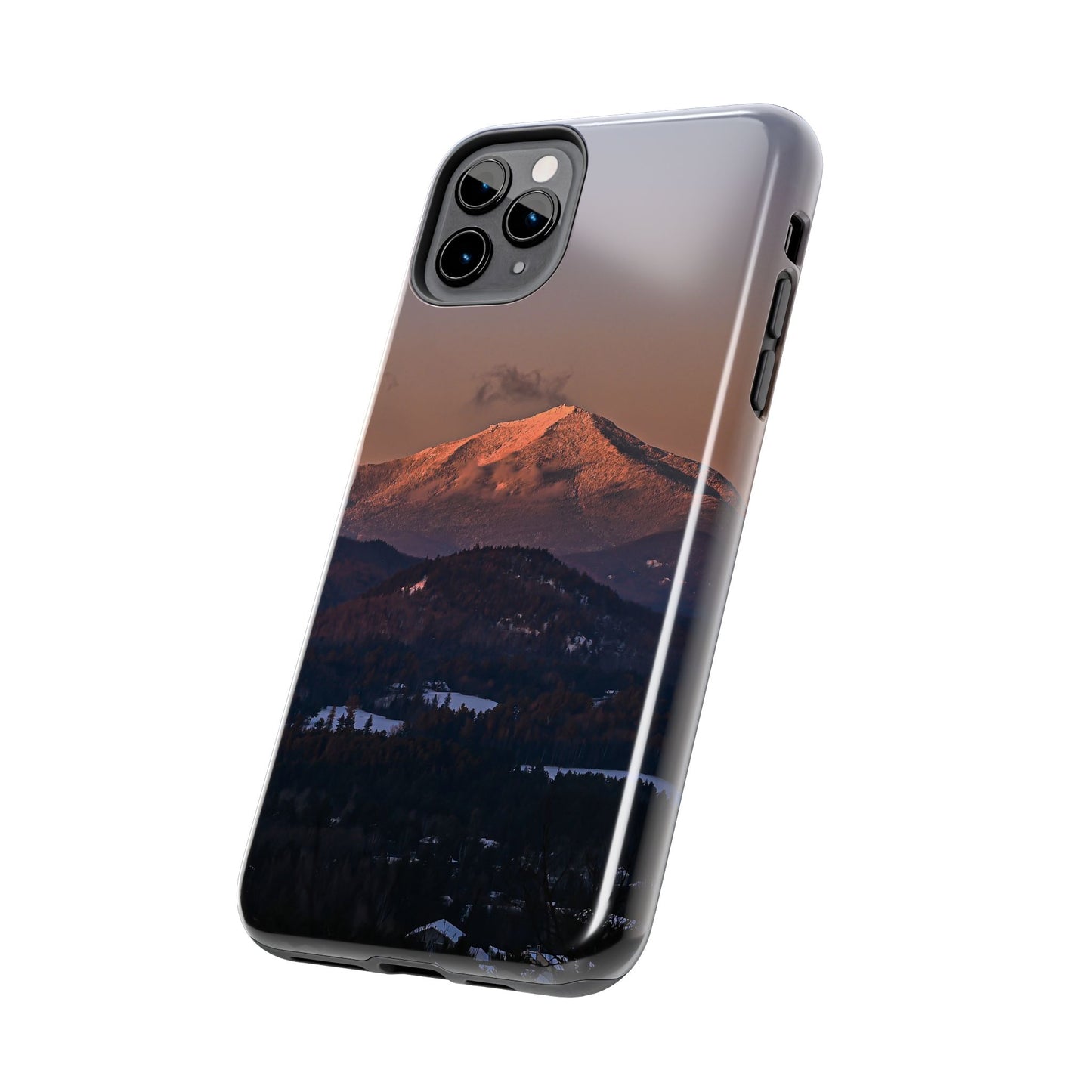Impact Resistant Phone Case - Sundown in a Mountain Town