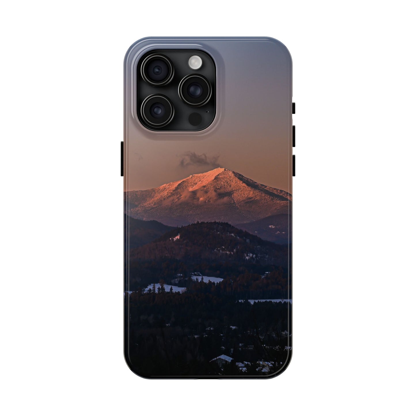 Impact Resistant Phone Case - Sundown in a Mountain Town