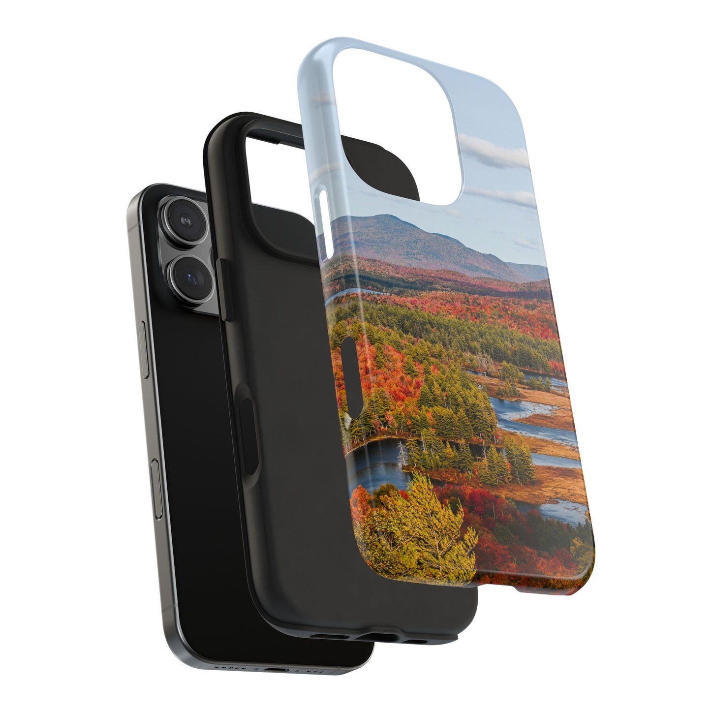 Impact Resistant Phone Case - Autumn Mountains & River