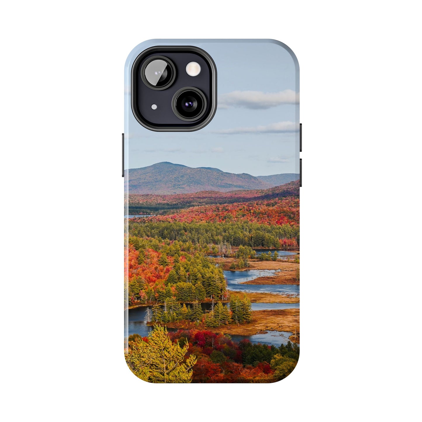 Impact Resistant Phone Case - Autumn Mountains & River