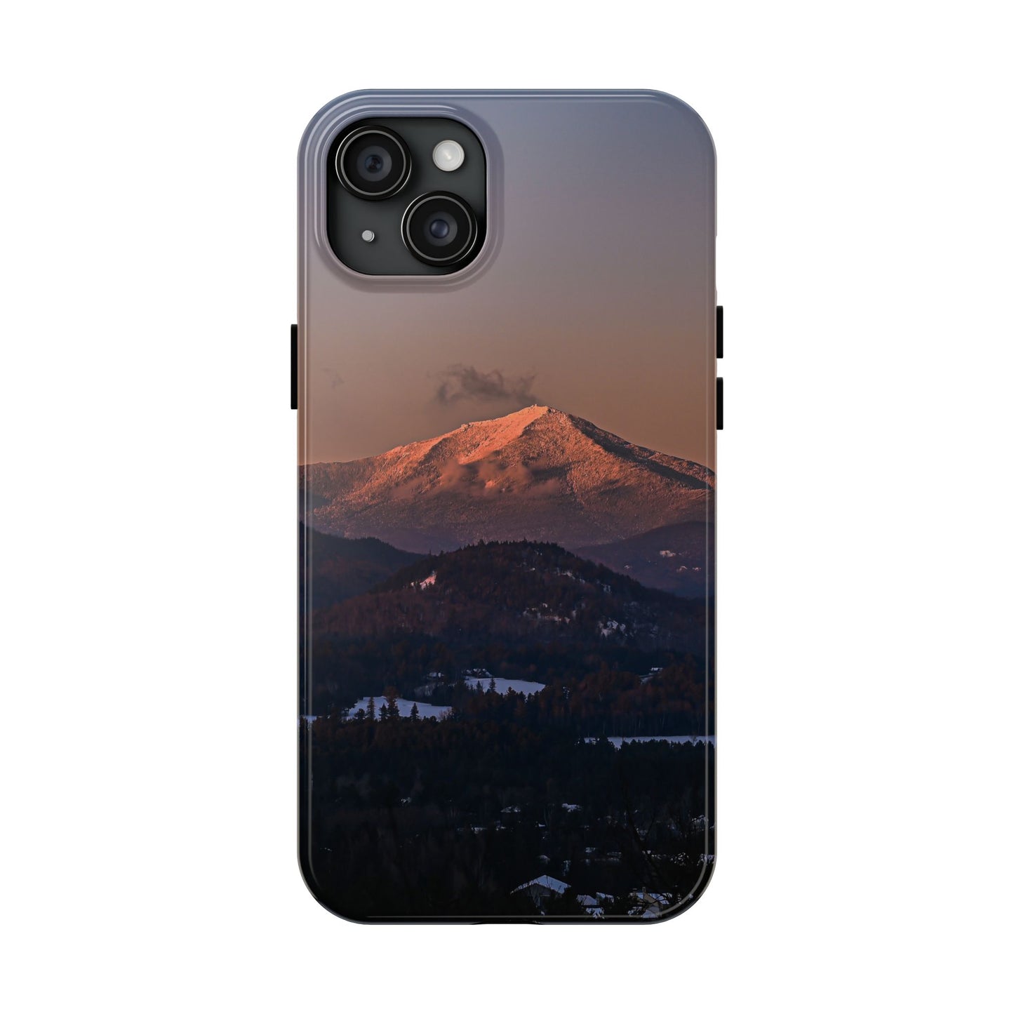 Impact Resistant Phone Case - Sundown in a Mountain Town