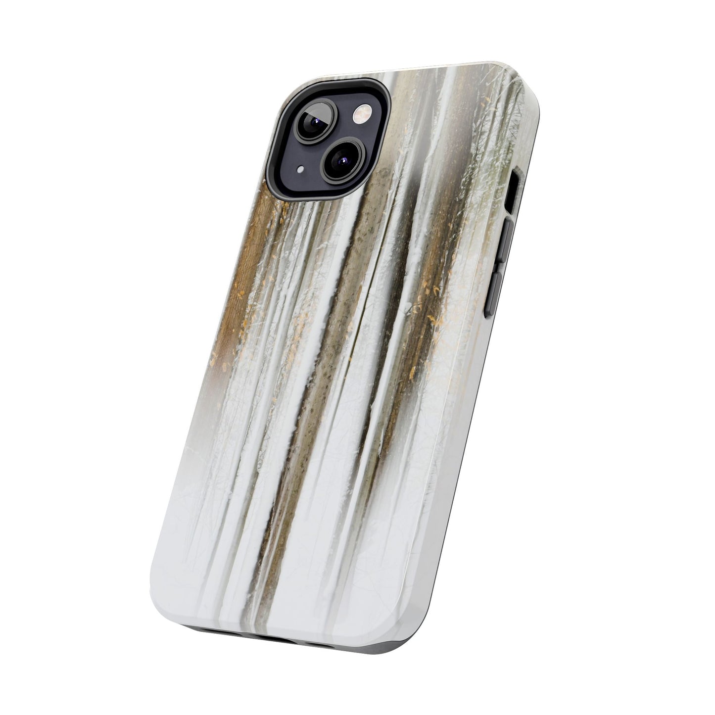 Impact Resistant Phone Case - Abstract Winter Forest