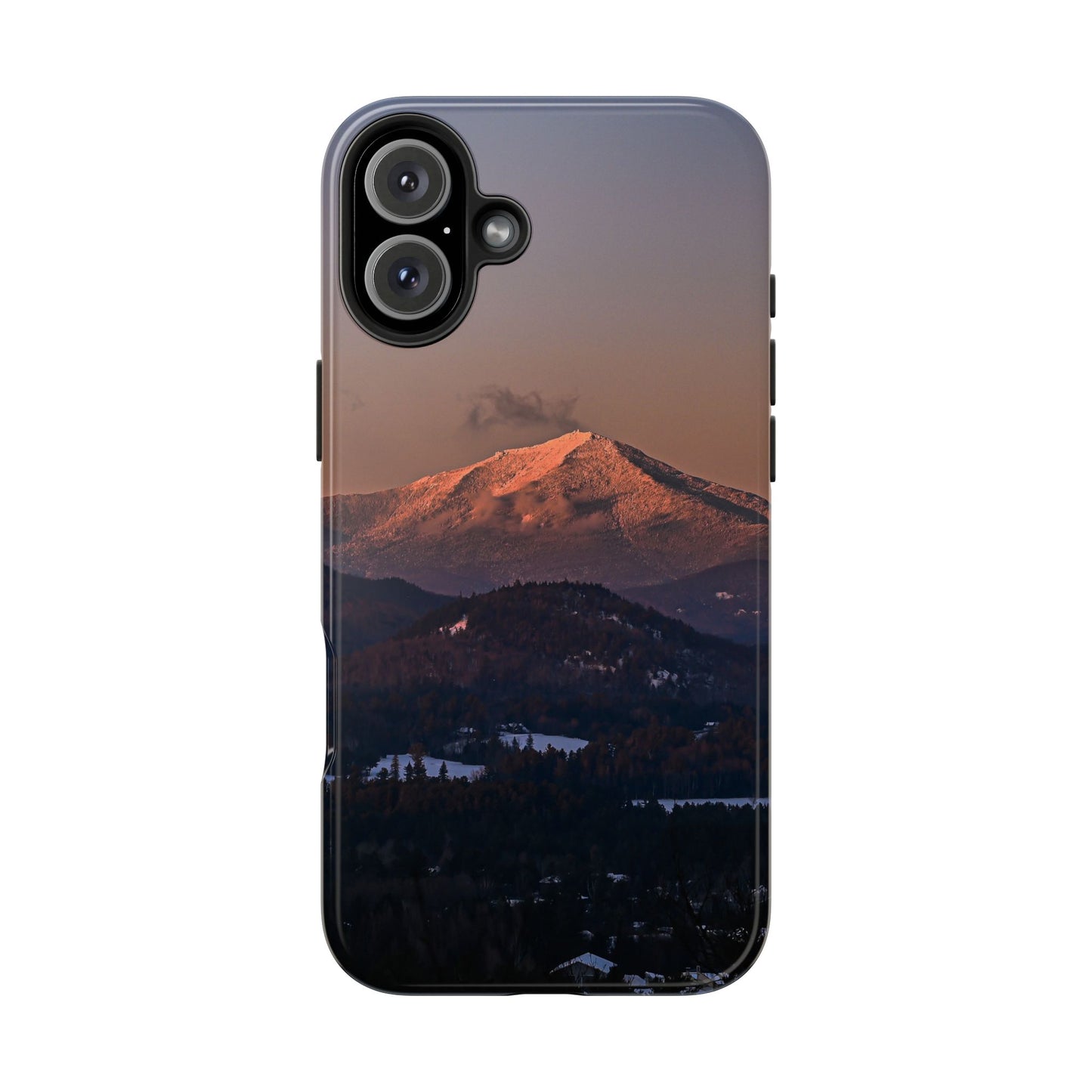 Impact Resistant Phone Case - Sundown in a Mountain Town