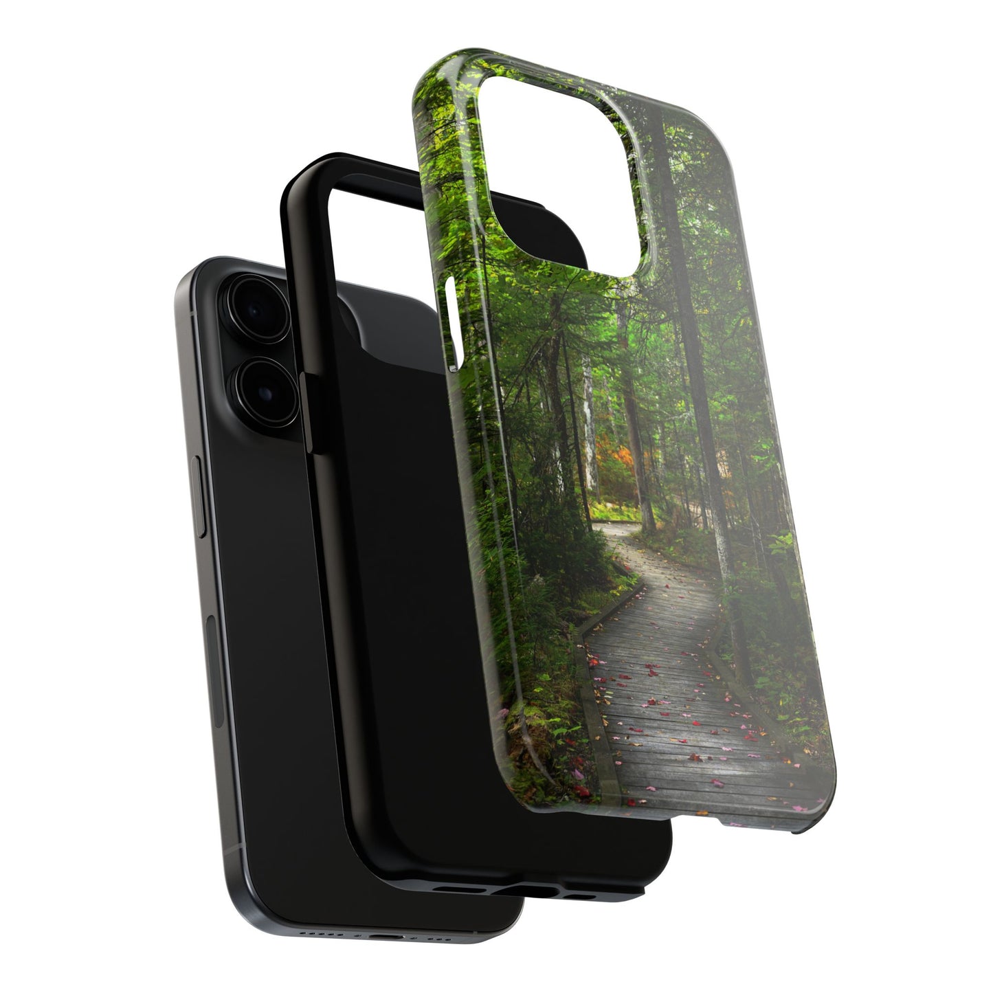 Impact Resistant Phone Case - Woodland Boardwalk