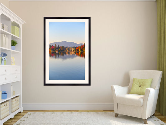 Reflections of Autumn's Beauty - Mirror Lake wall art