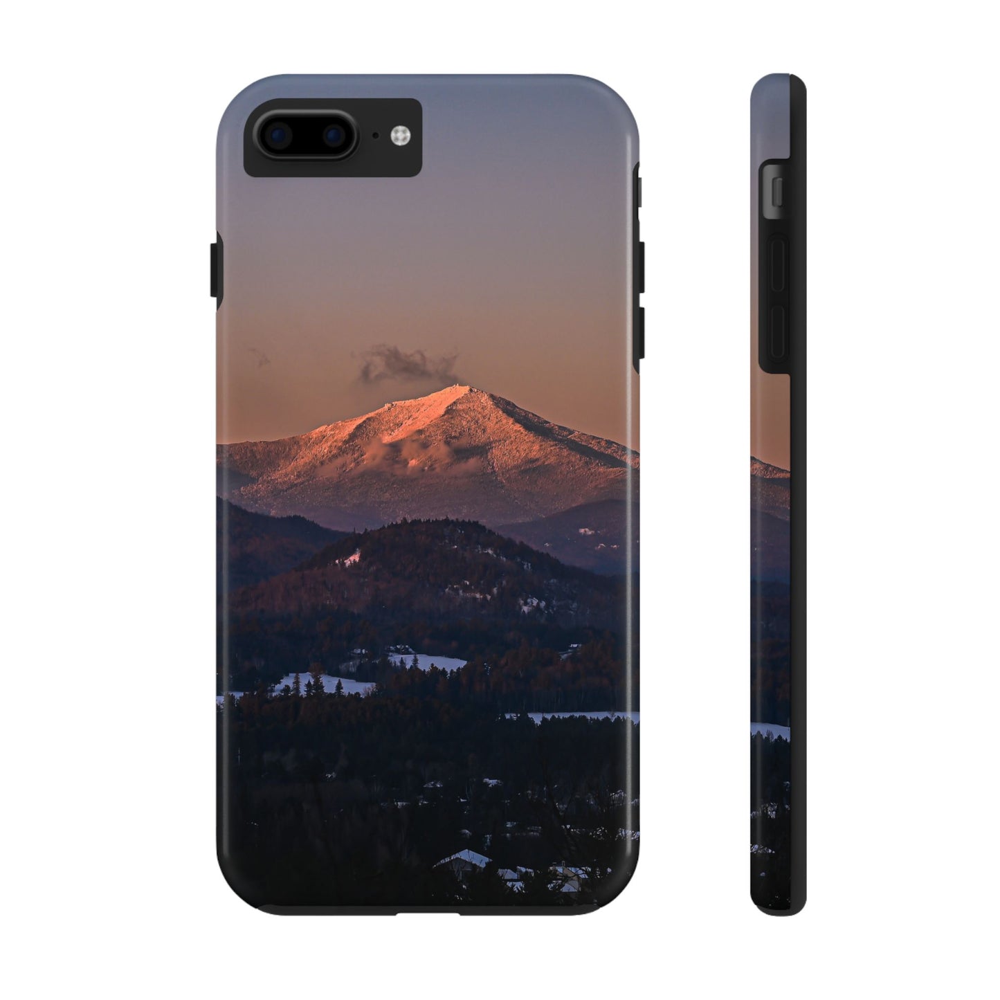 Impact Resistant Phone Case - Sundown in a Mountain Town