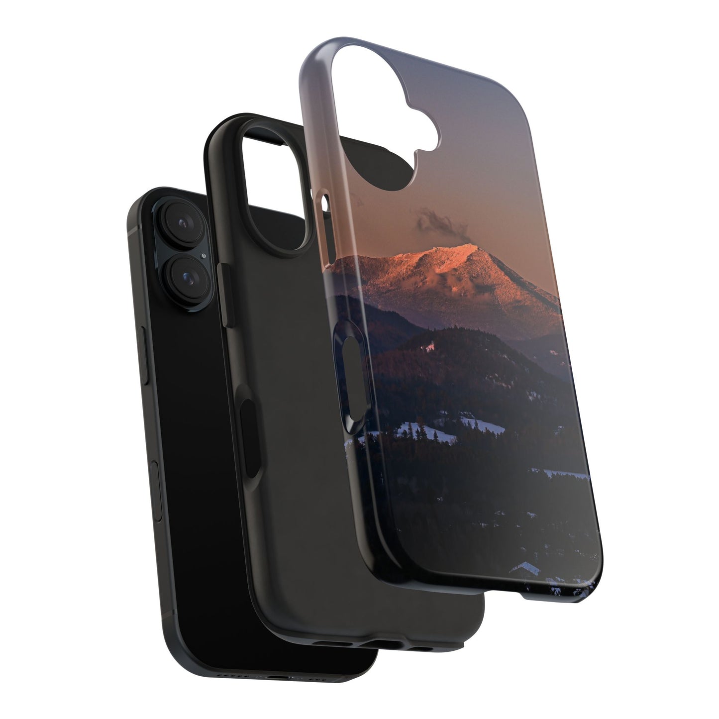 Impact Resistant Phone Case - Sundown in a Mountain Town
